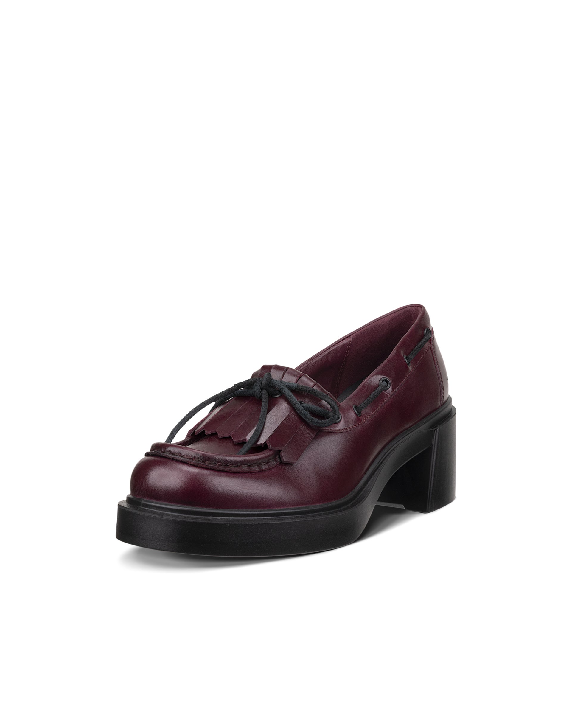 Femme ECCO® Metropole Seoul 45 Heeled Loafer - Rouge - Main