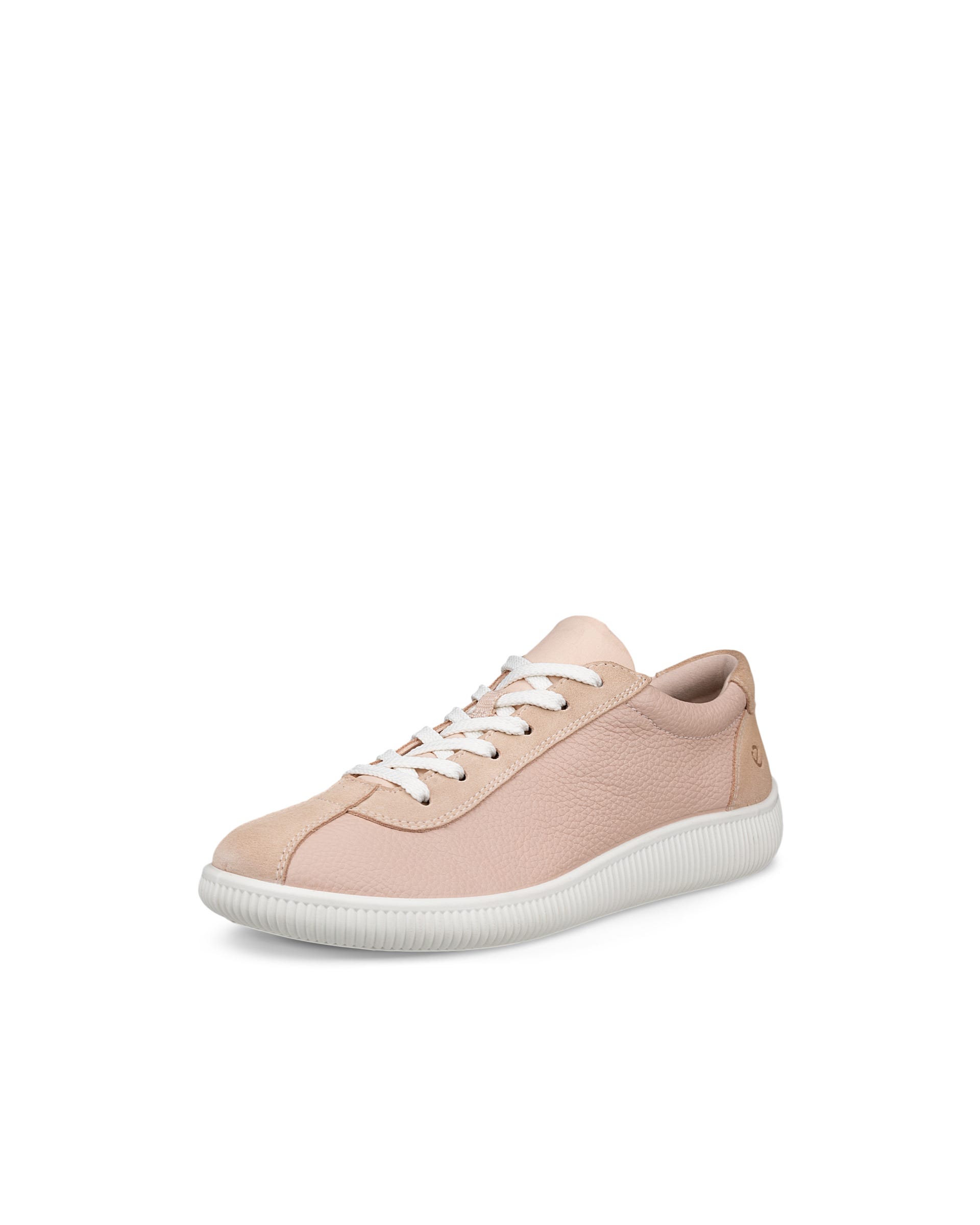 ECCO® Soft Zero baskets en cuir pour femme - Rose - Main