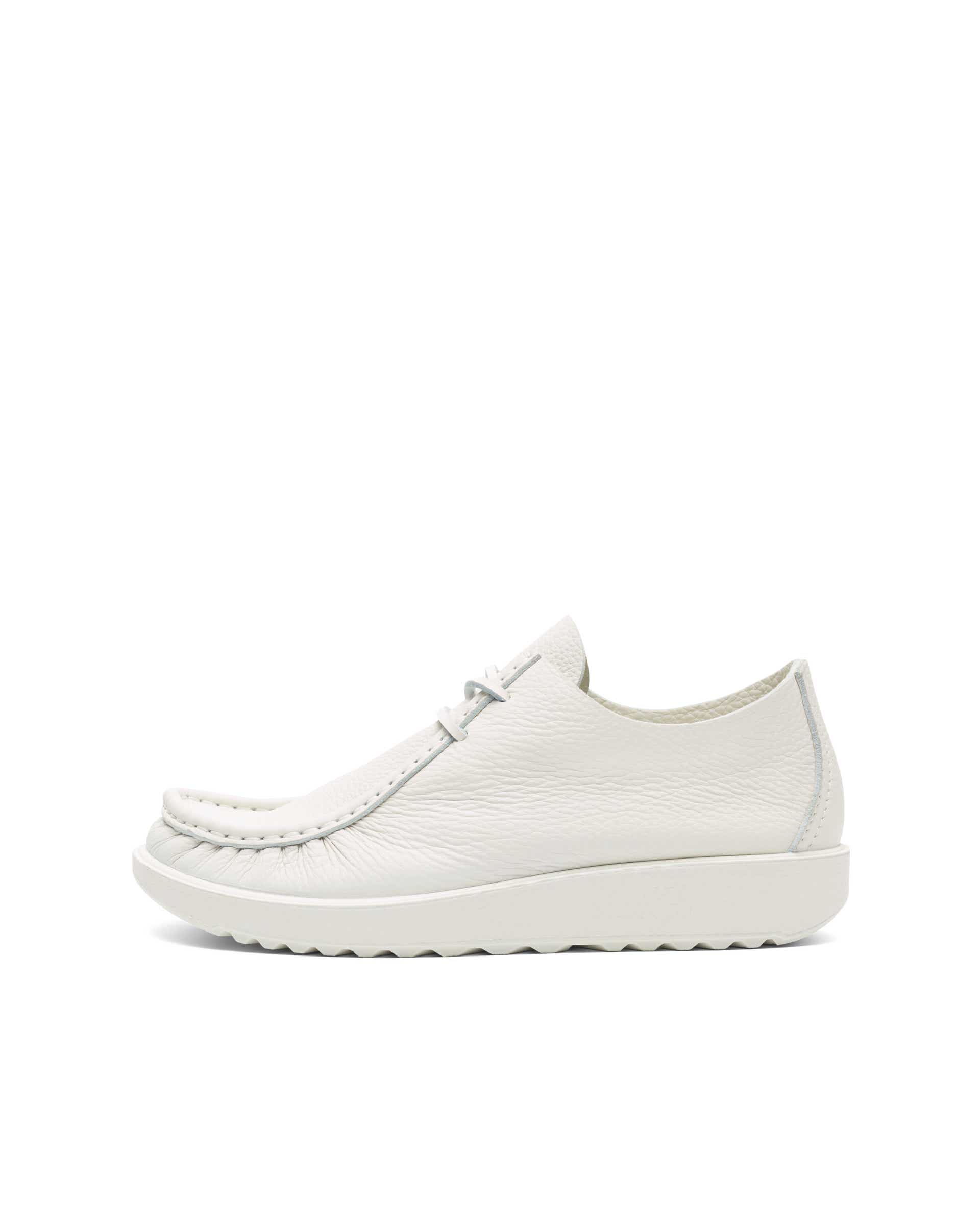 ECCO®.Kollektive Joke Leather Lace Shoe - White - Outside