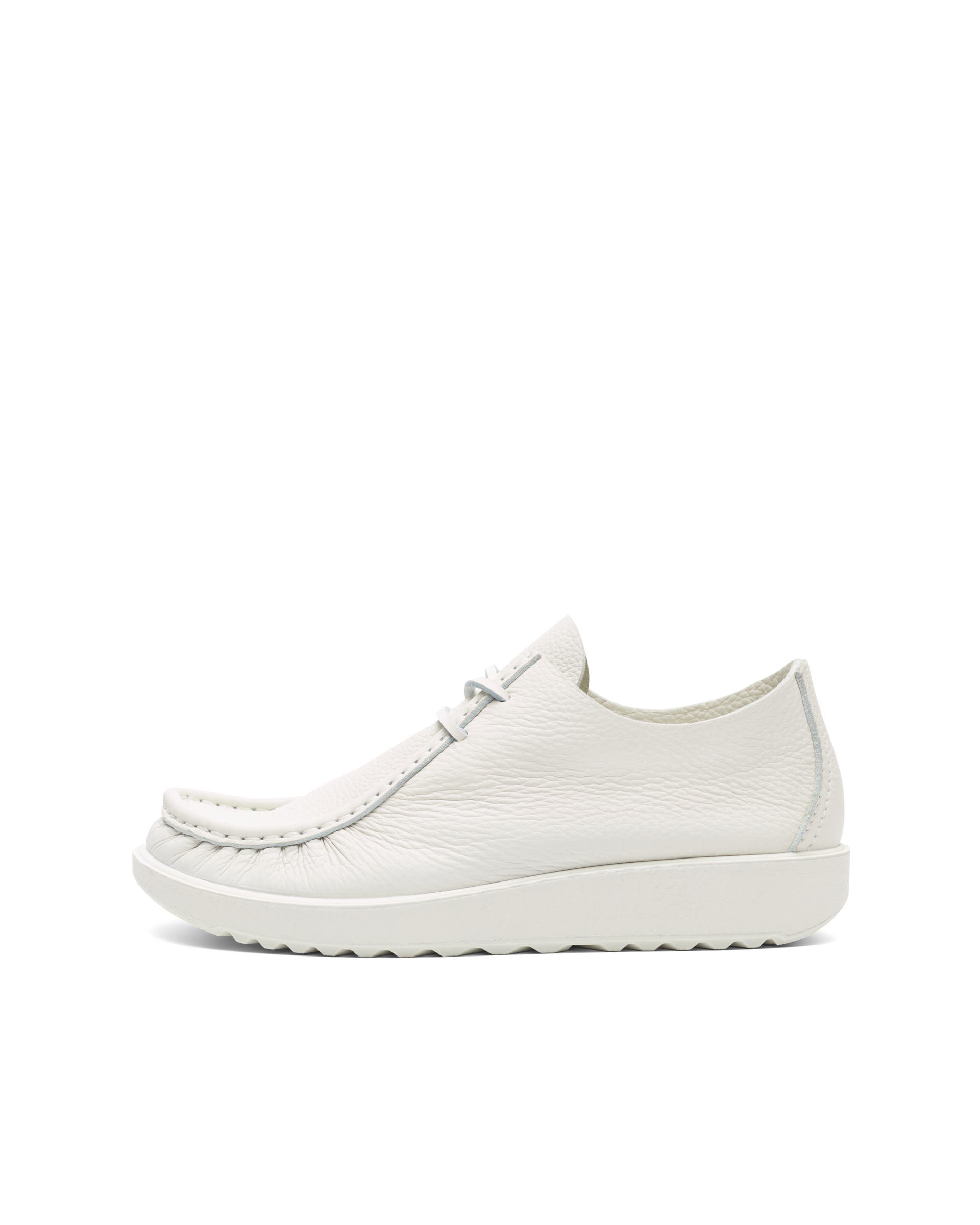 ECCO®.Kollektive Joke Leather Lace Shoe - White - Outside