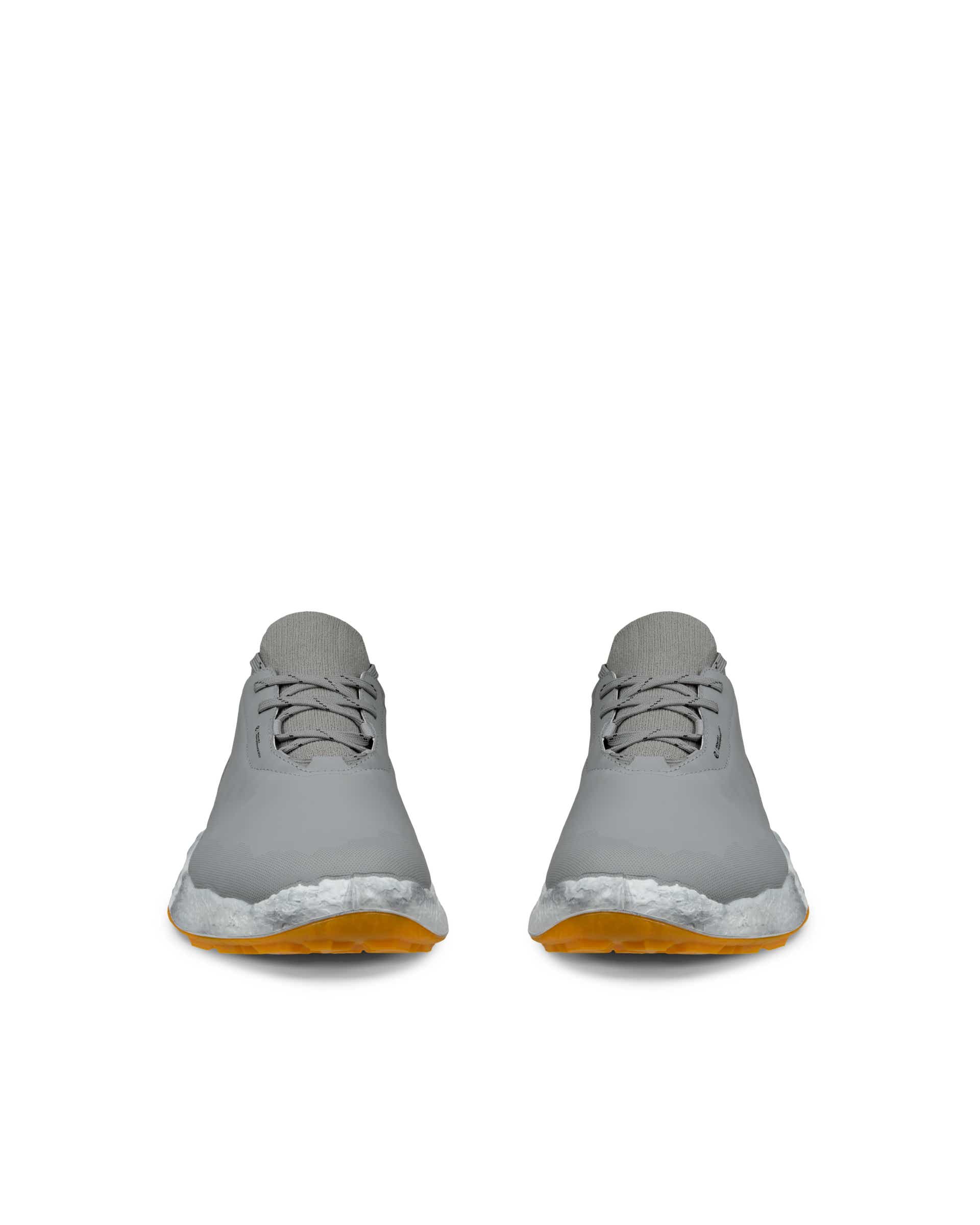 Men's ECCO® Golf BIOM H5 Leather Waterproof Golf Shoe - Grey - Front pair