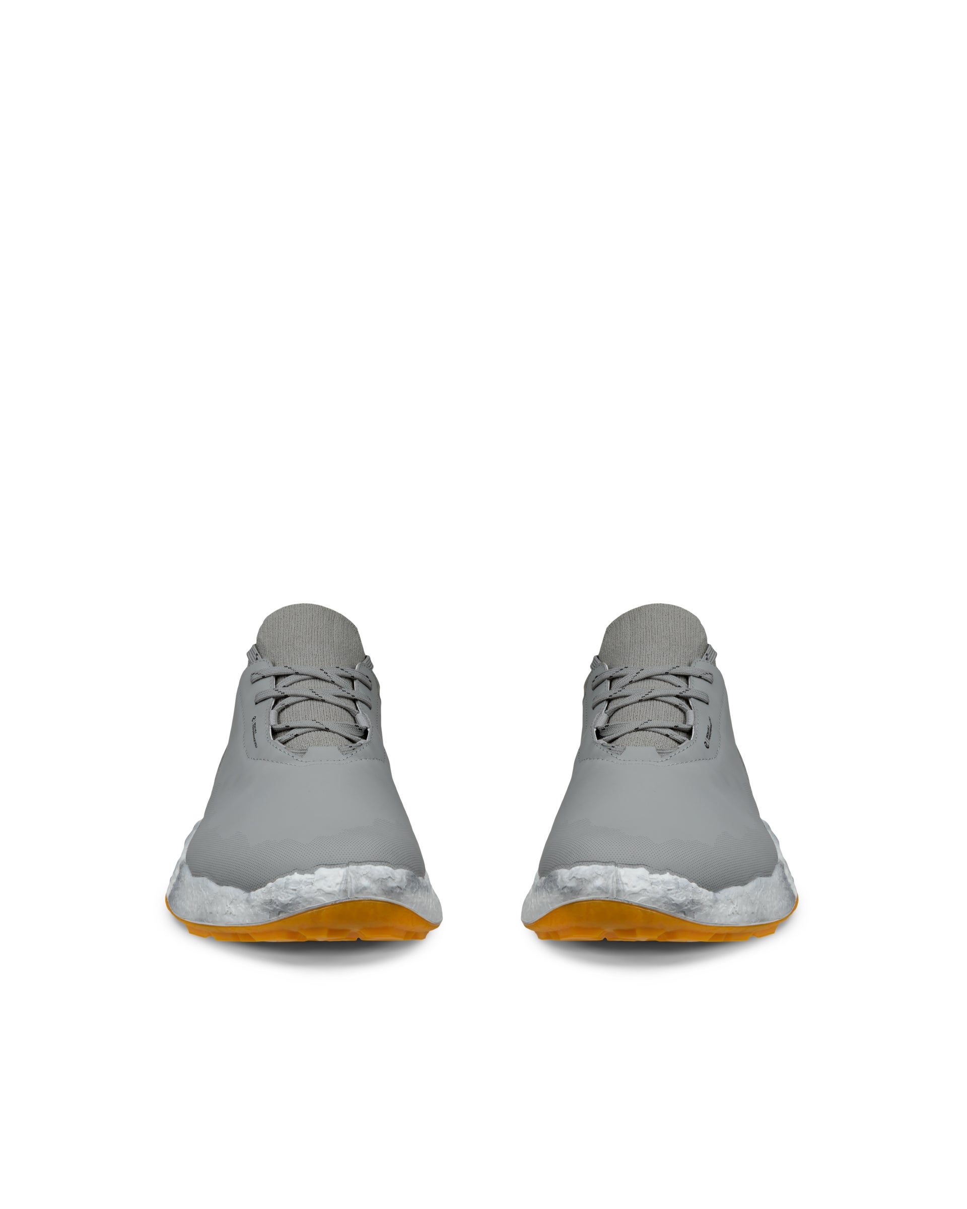 Pánska kožená nepremokavá golfová obuv ECCO® Golf BIOM H5 - Sivá - Front pair