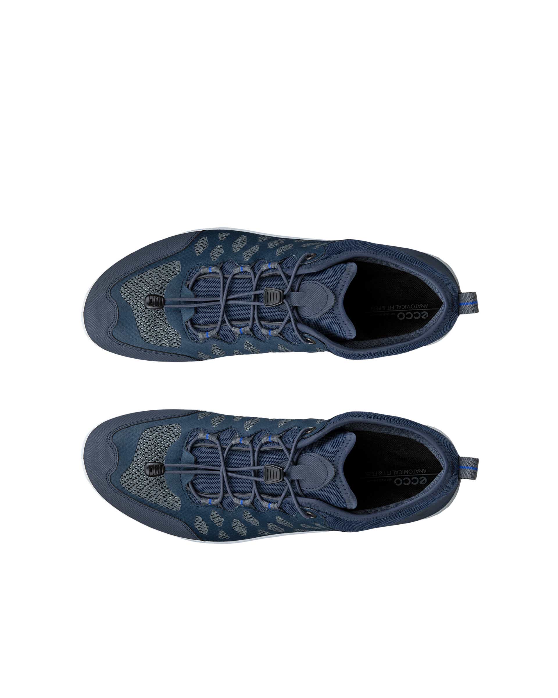 Pánské textilní šněrovací boty ECCO® EXCEED - Modrá - Top left pair