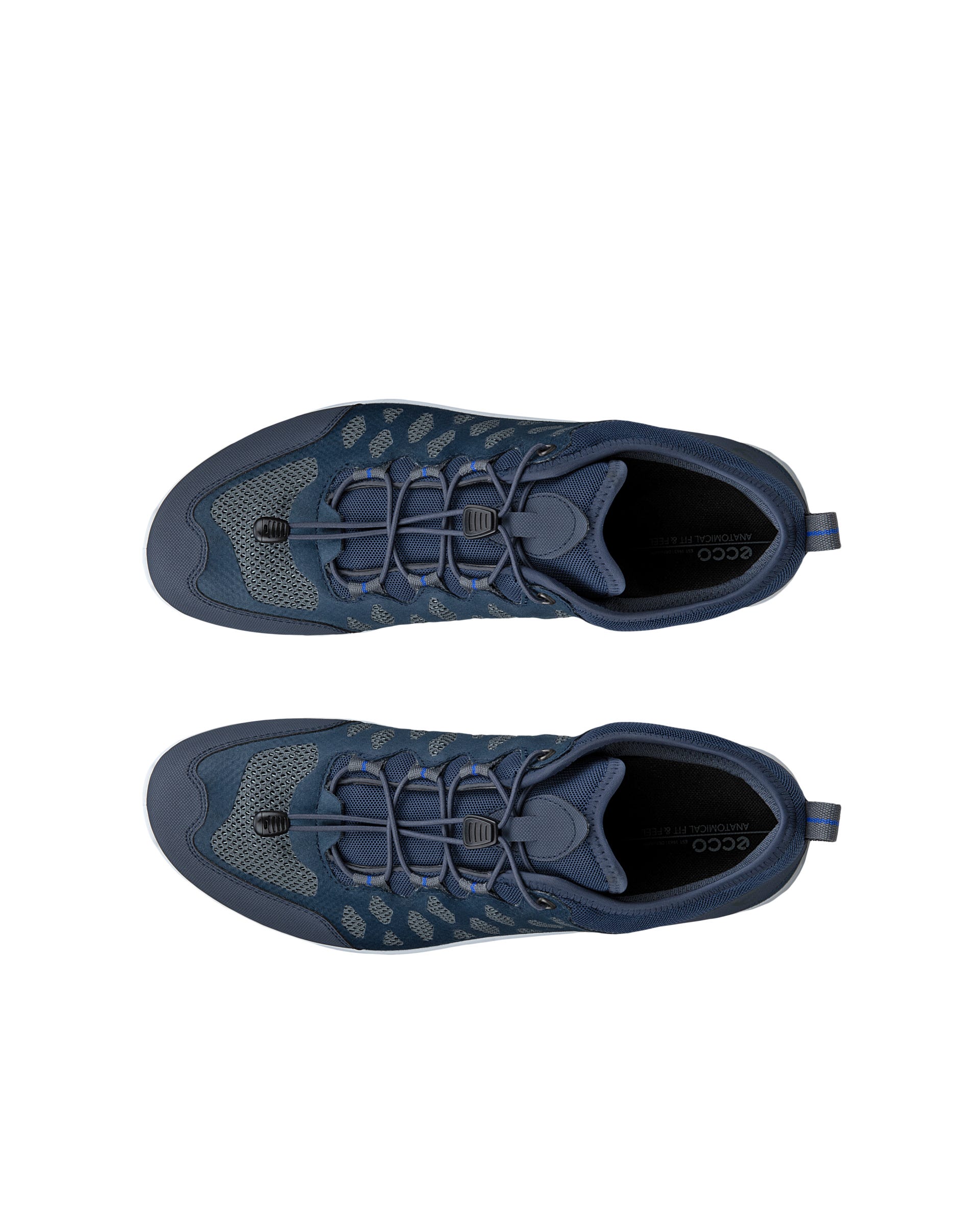 Pánské textilní šněrovací boty ECCO® EXCEED - Modrá - Top left pair