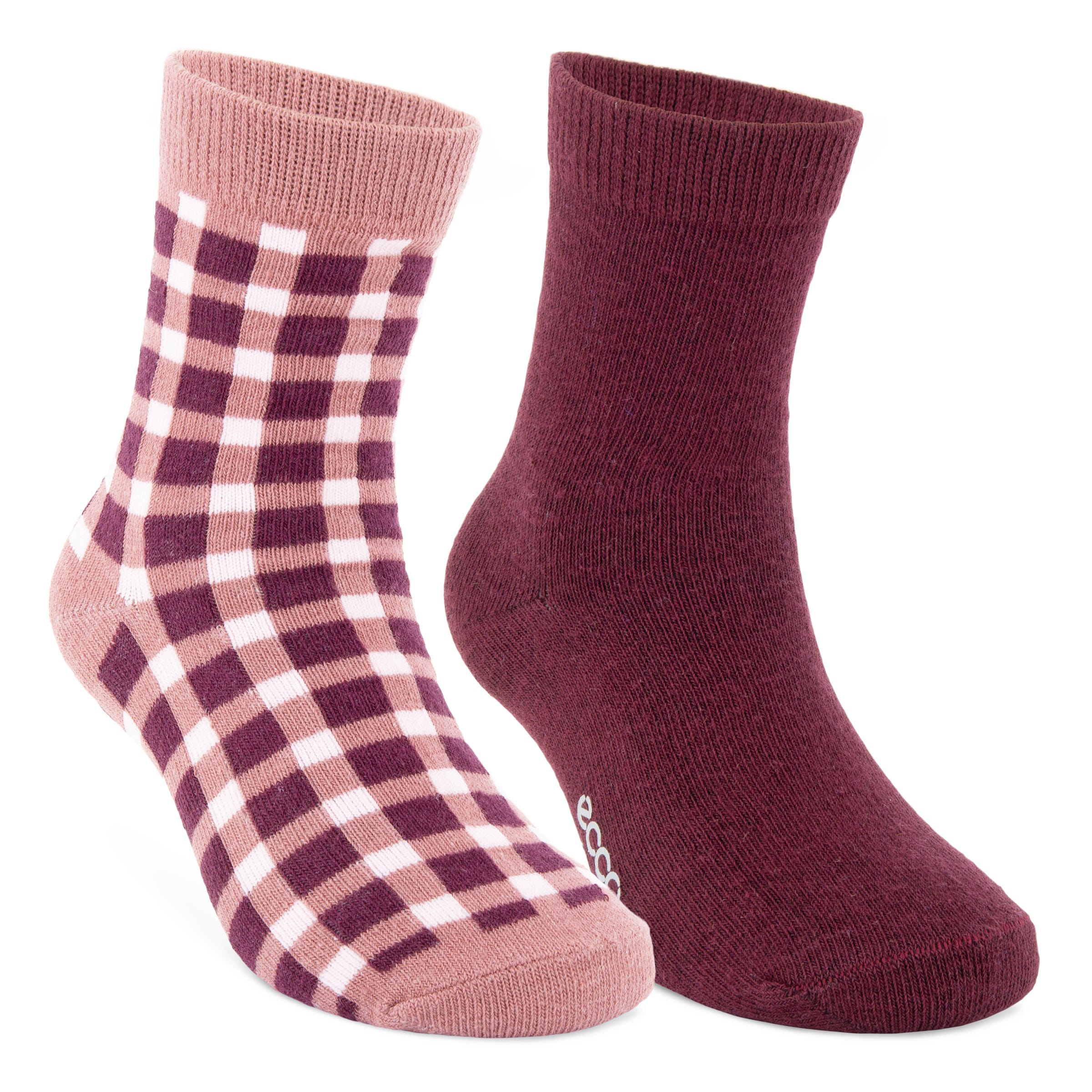 Unisex ECCO® Play Mid-Cut Socks (2-Pack) - Red - Main