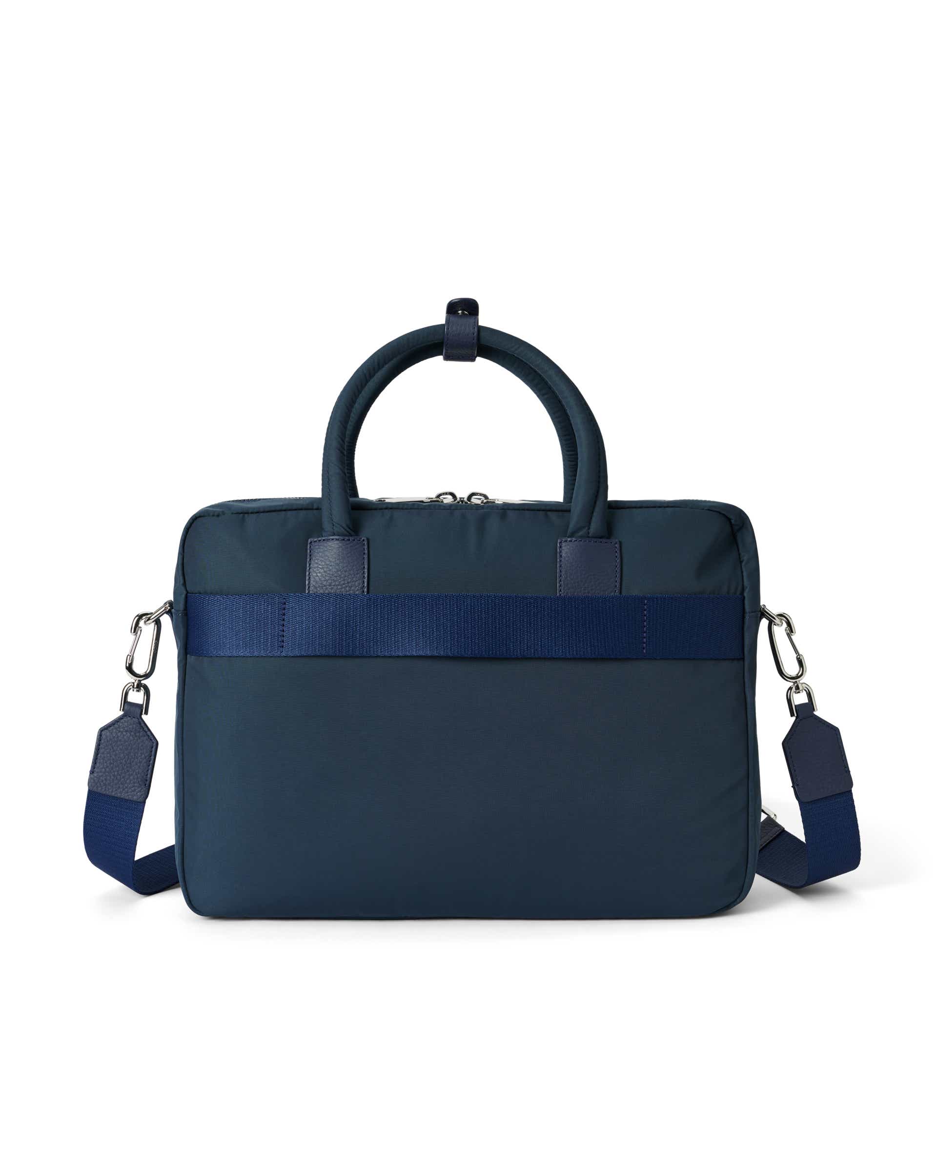 ECCO® Voyager sac pour ordinateur portable en cuir - Bleu - Back