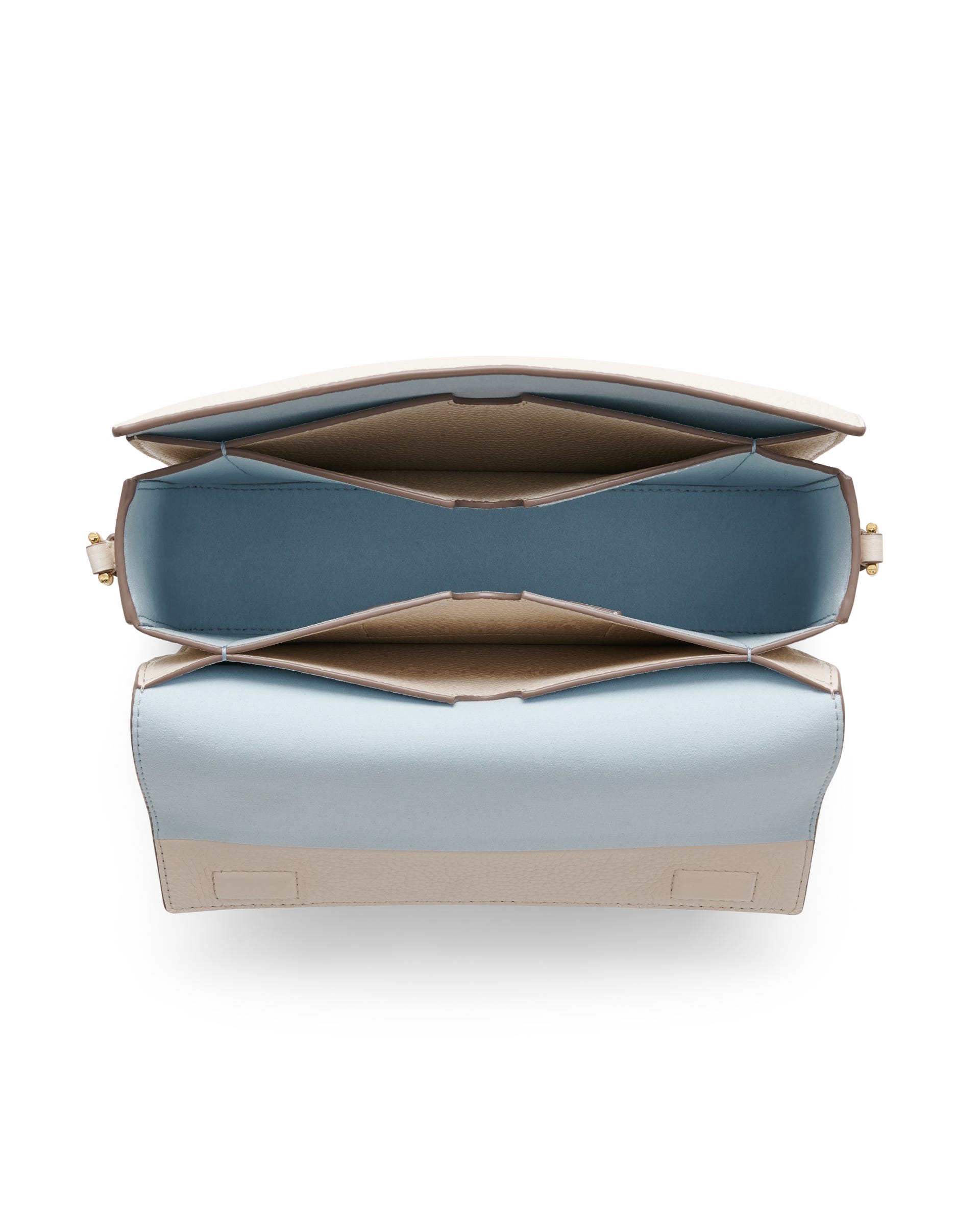 ECCO® Pinch Large Pebbled Leather Pinch Crossbody Bag - Beige - Birdeye