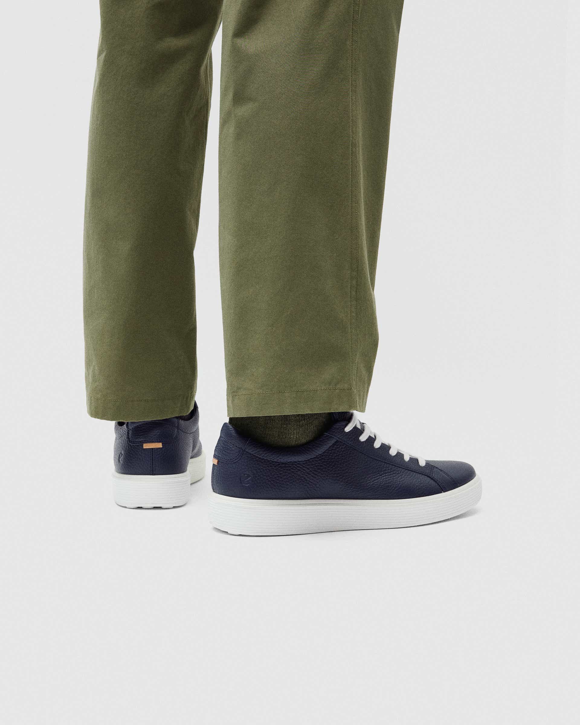 Ténis couro homem ECCO® Soft 60 - Azul - Lifestyle image-1