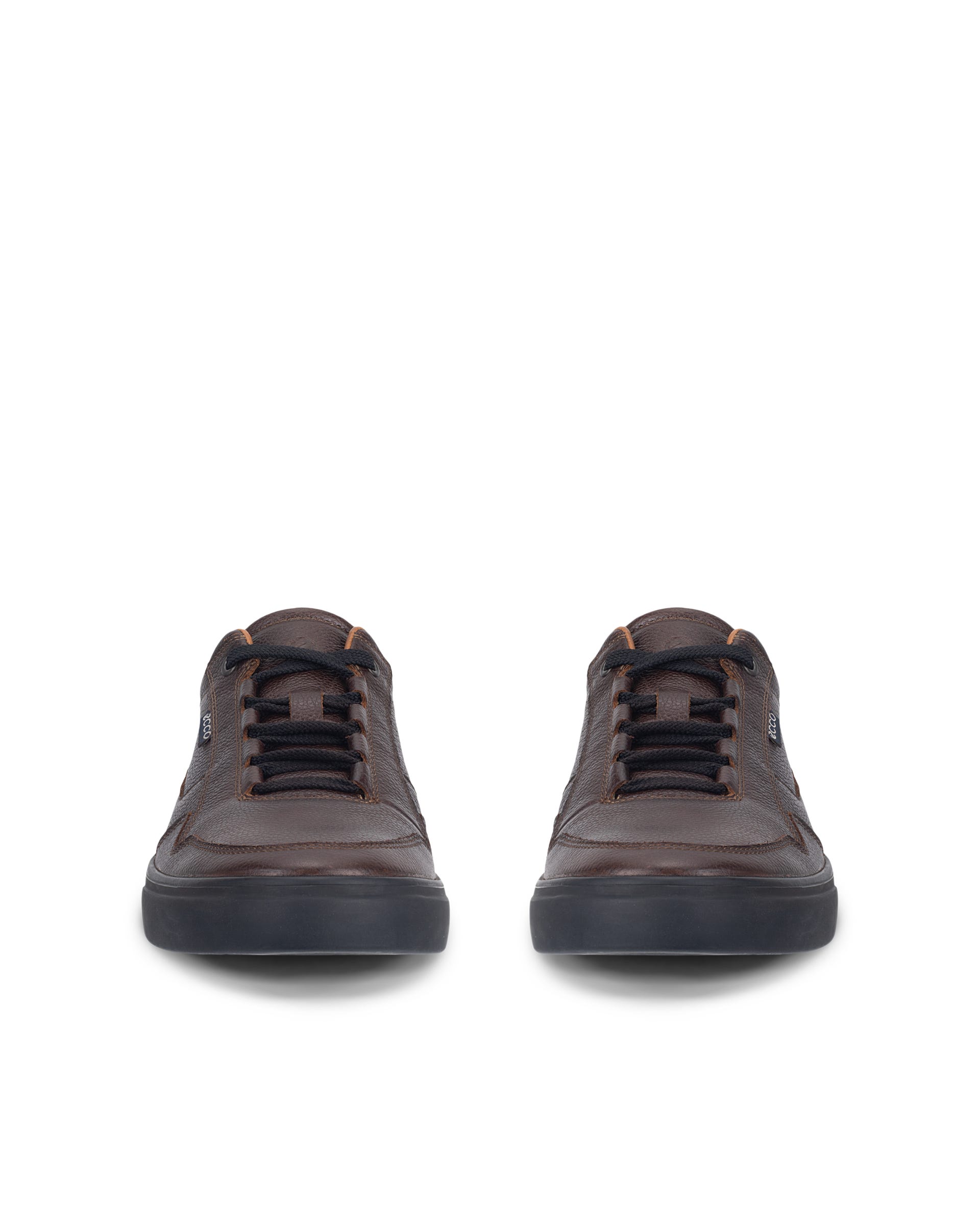 Men's ECCO® SOFT 10 Nubuck Sneaker - Brown - Outside