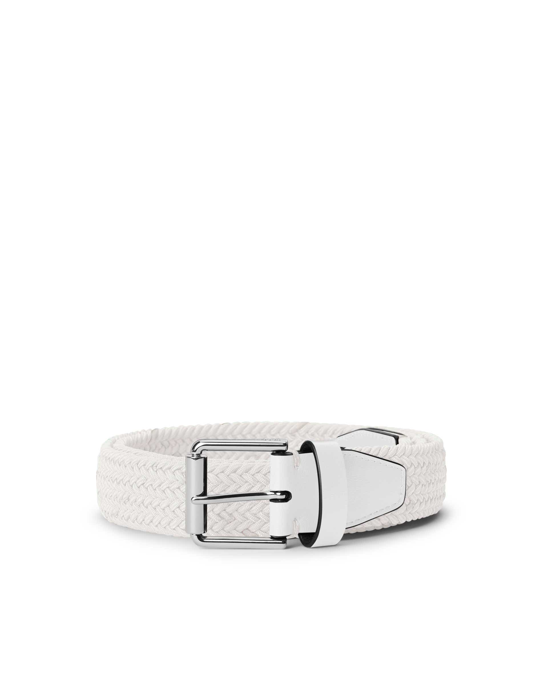 ECCO Belts Golf Braided メンズ テキスタイルベルト - ホワイト - Birdeye