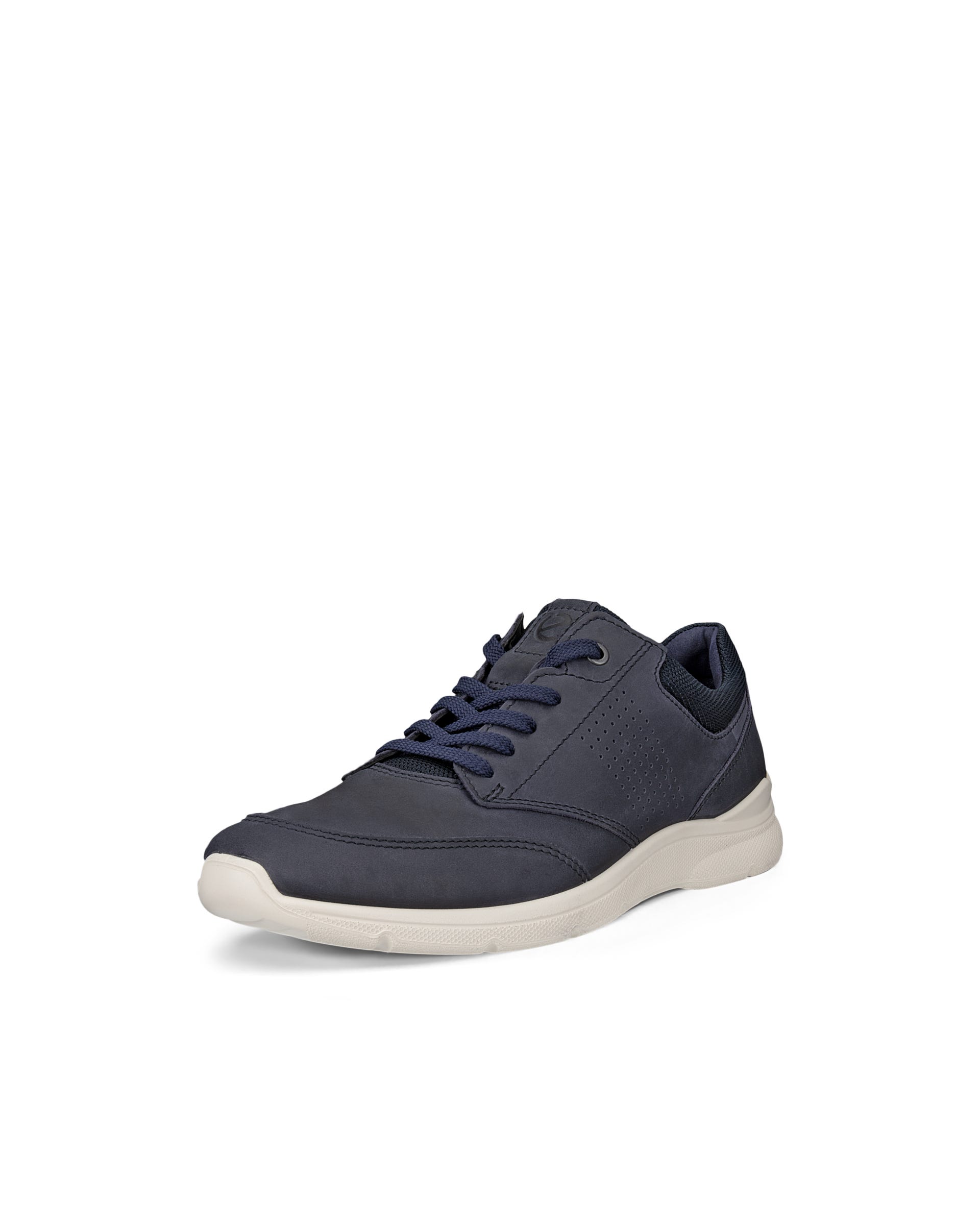 Męskie sznurowane buty z nubuku ECCO® IRVING - Niebieski - Outside