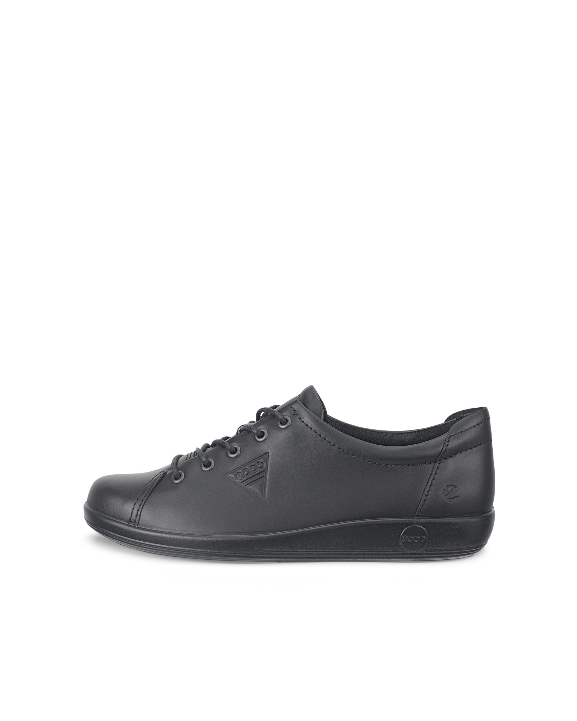 ECCO® Soft 2.0 női bőr cipő - Fekete - Outside