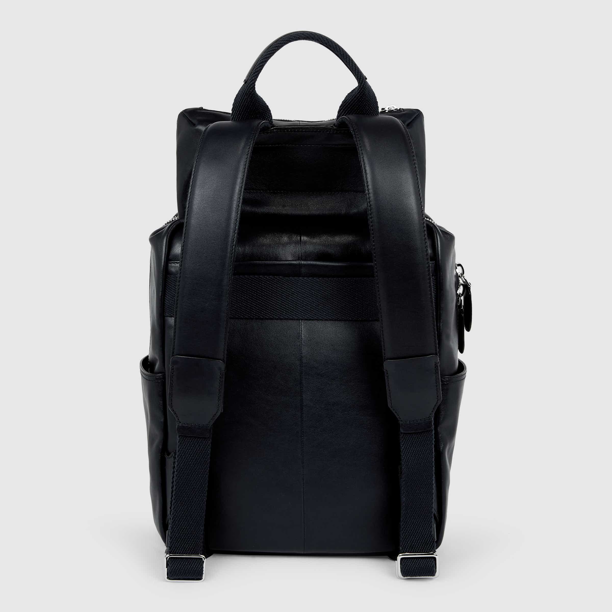 ECCO® Journey Leather Backpack - Blue - Back