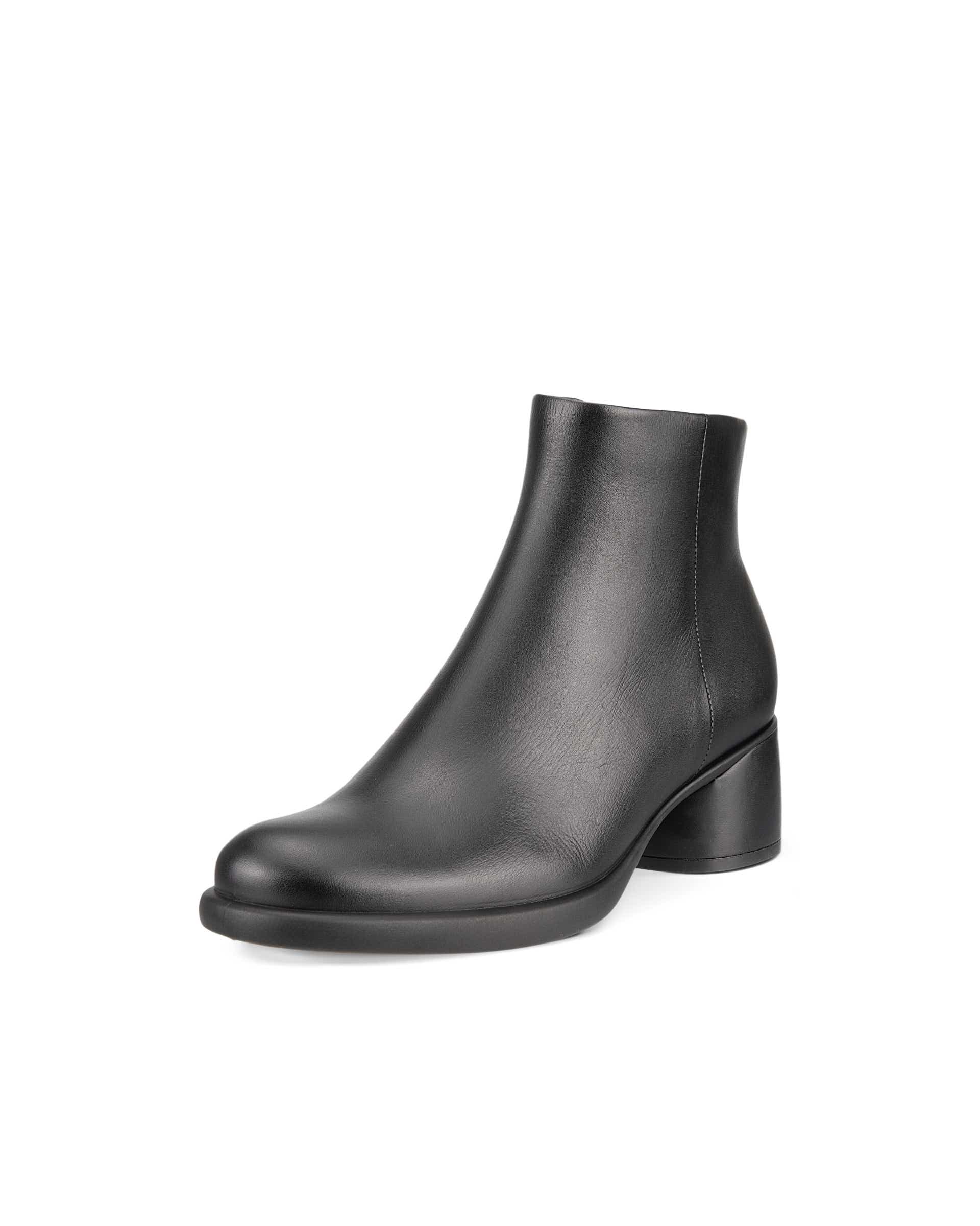 Women's ECCO® Sculpted LX 35 Leather Mid-Cut Boot - Black - Main