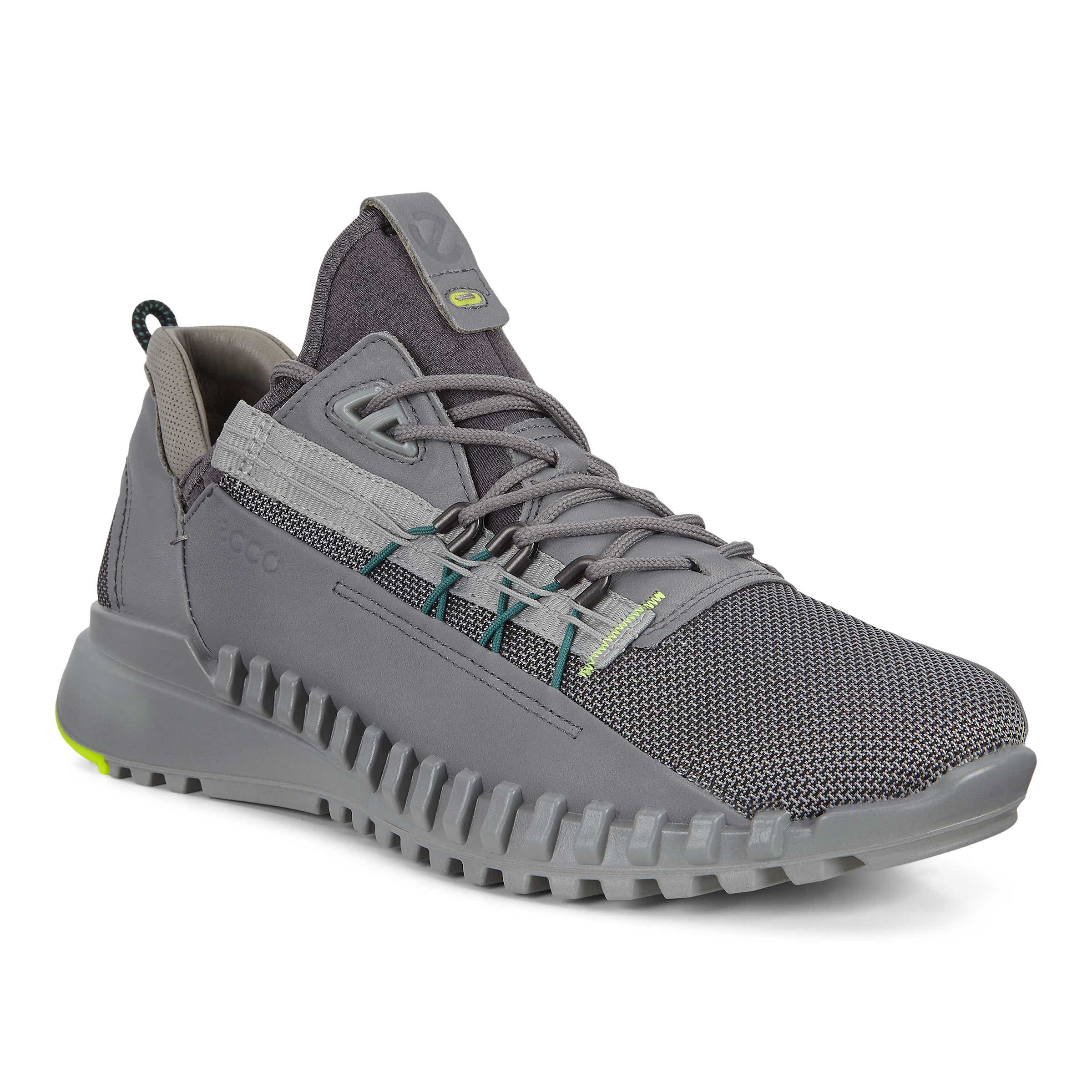 Men's ECCO® Zipflex Textile Sneaker - Grey - Main