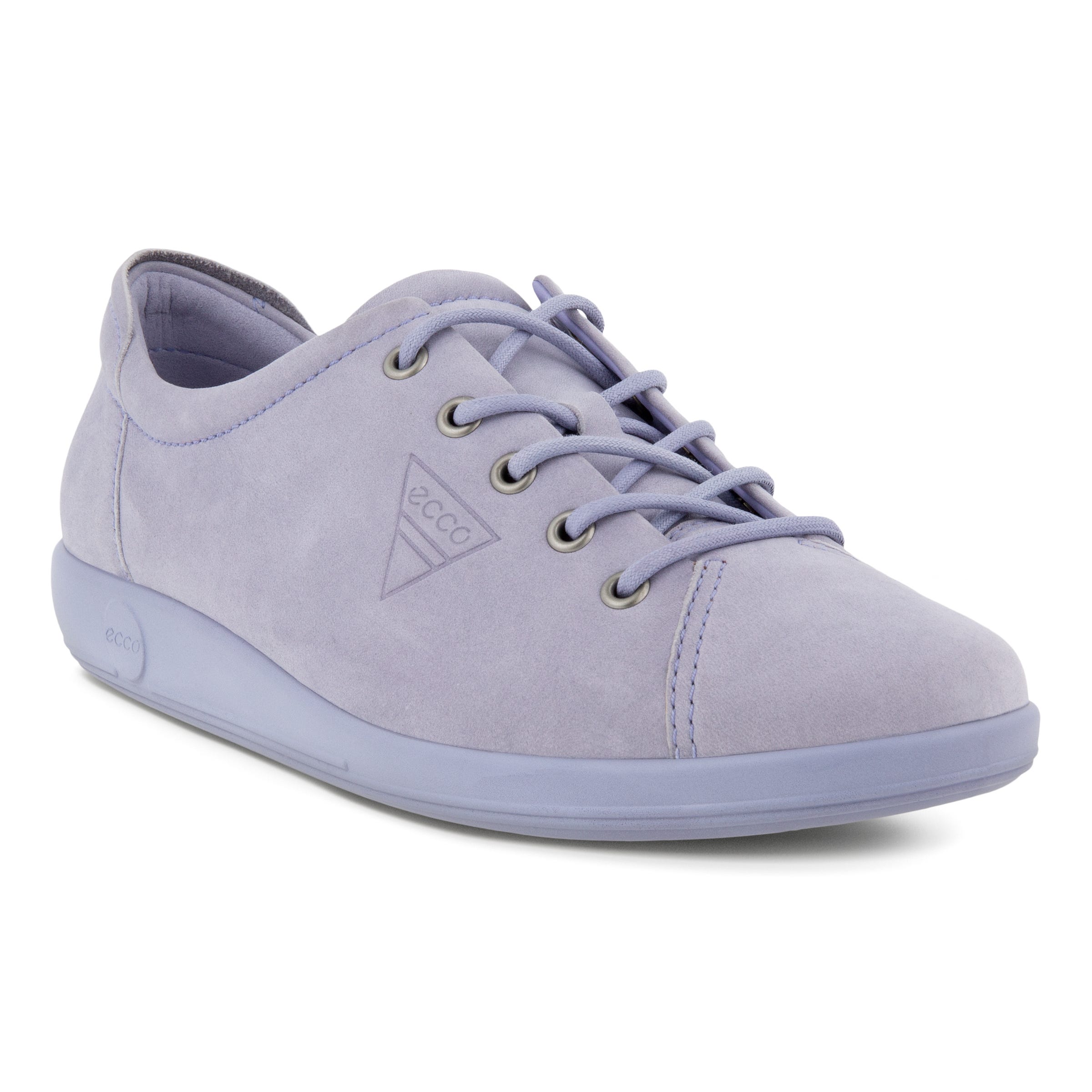 Women's ECCO® Soft 2.0 Nubuck Walking Shoe - Purple - Main