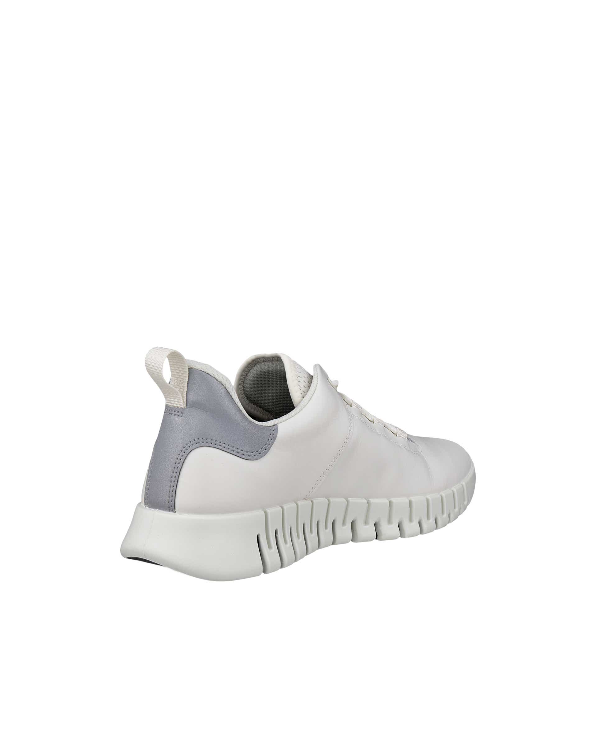 ECCO® Gruuv baskets en cuir pour homme - Blanc - Back