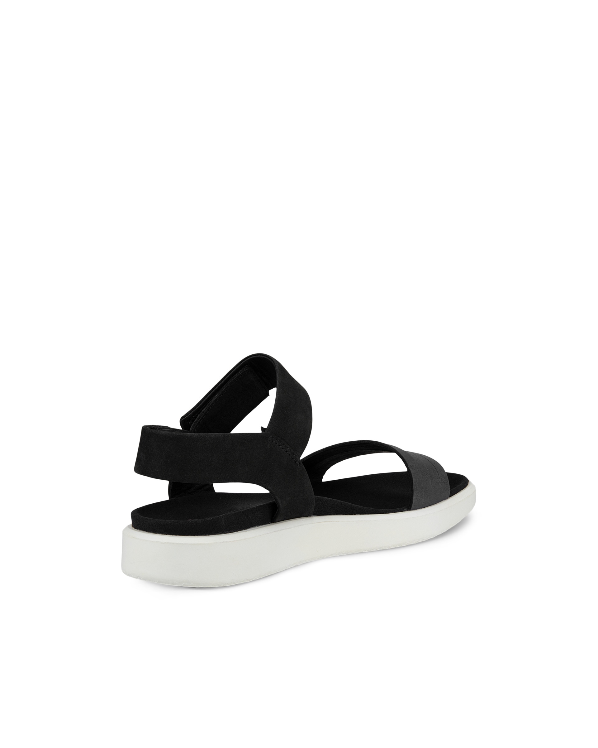 Dámské nubukové ploché sandály ECCO® Flowt - Černá - Back