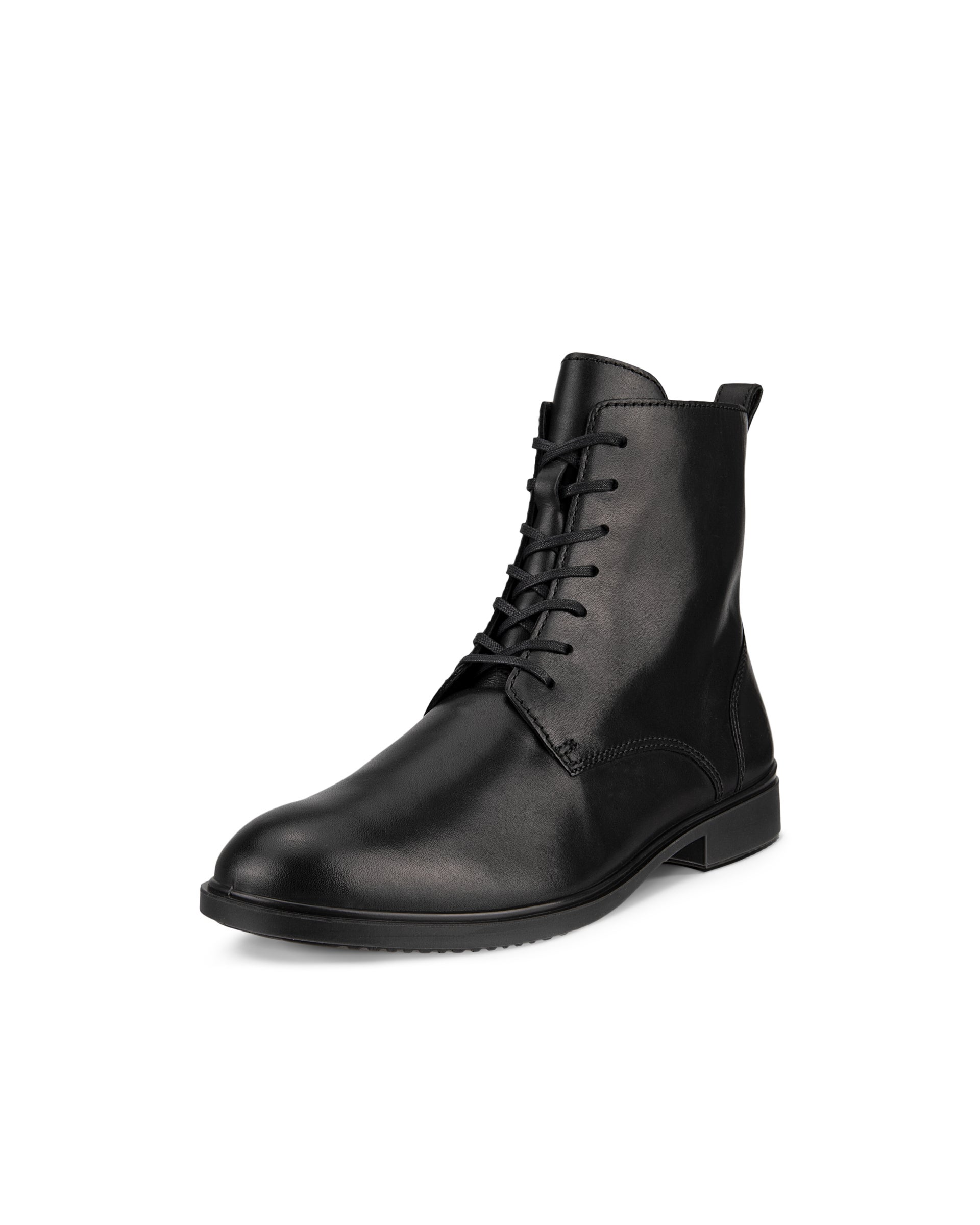 ECCO Dress Classic 15 ウィメンズ レザーレースアップブーツ - ブラック - Main