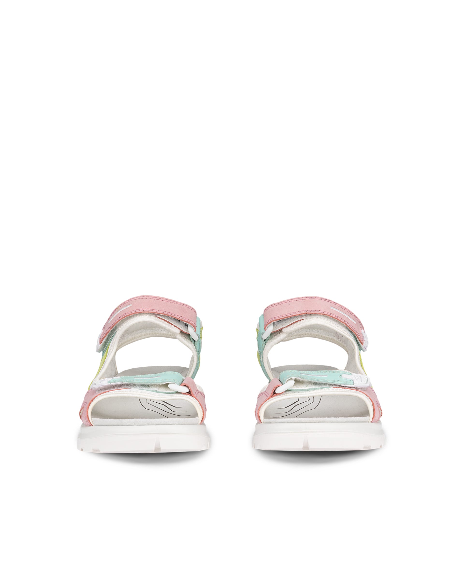 Women's ECCO® Offroad Nubuck Hiking Sandal - Multicolour - Front pair