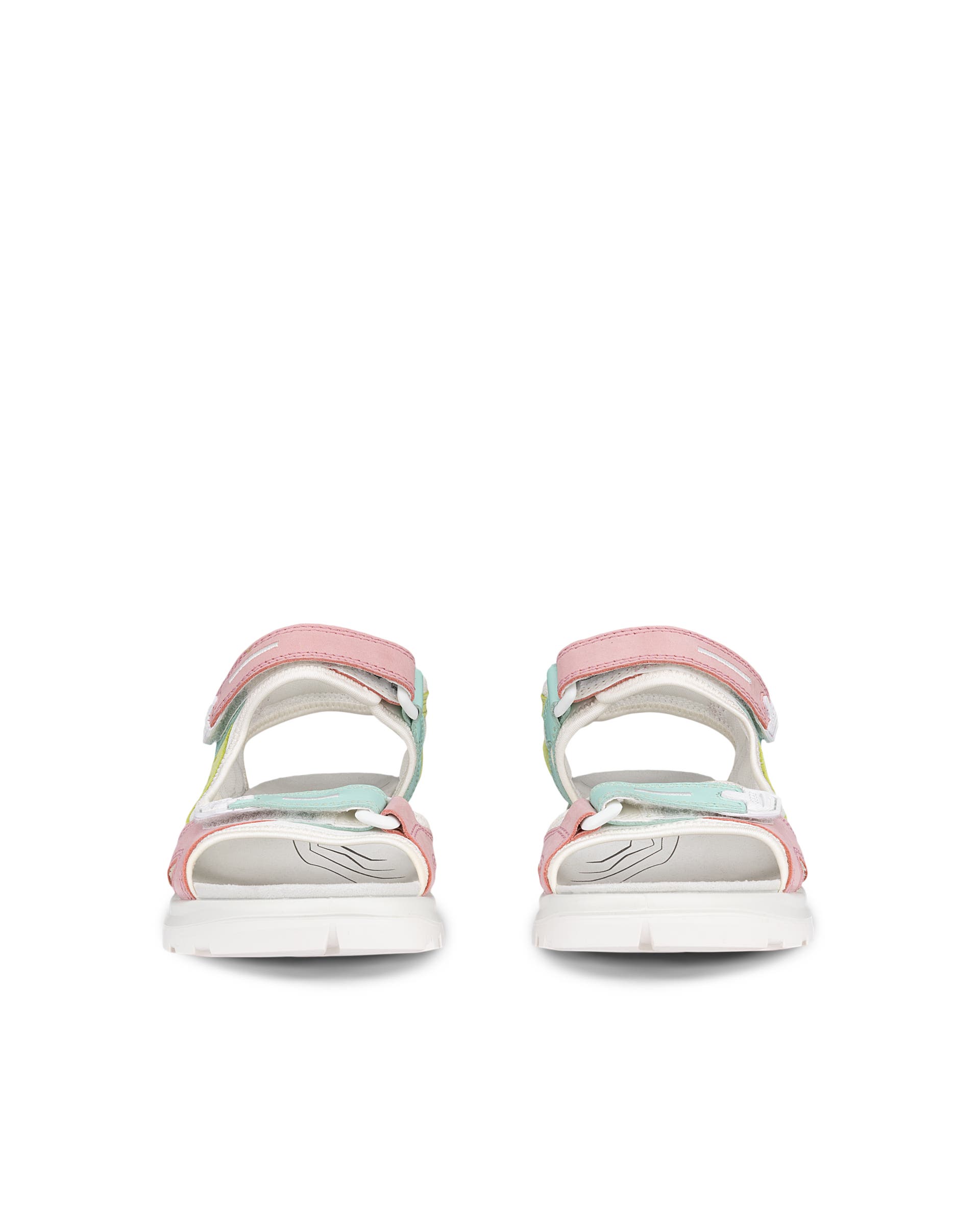 Women's ECCO® Offroad Nubuck Hiking Sandal - Multicolour - Front pair