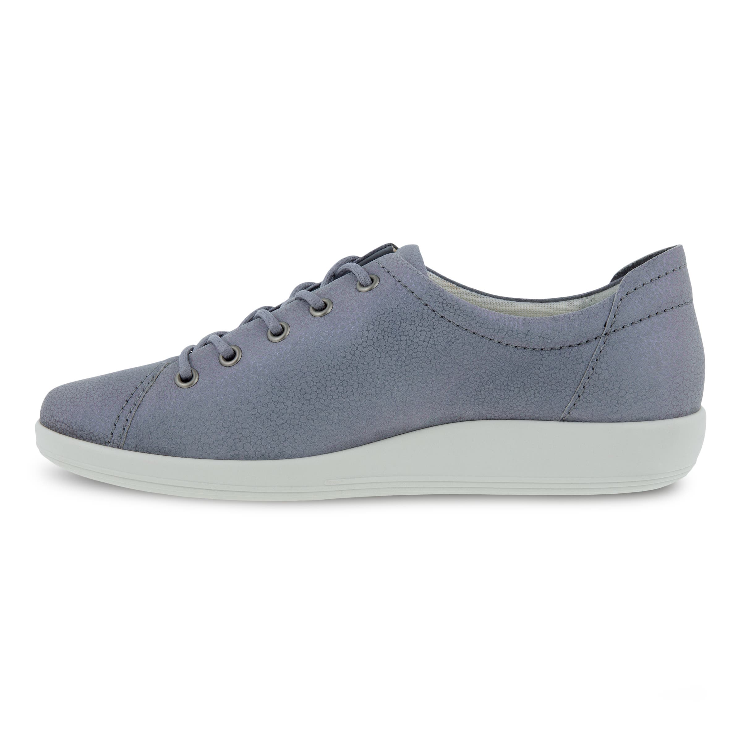 Women's ECCO® Soft 2.0 Leather Walking Shoe - Blue - Inside