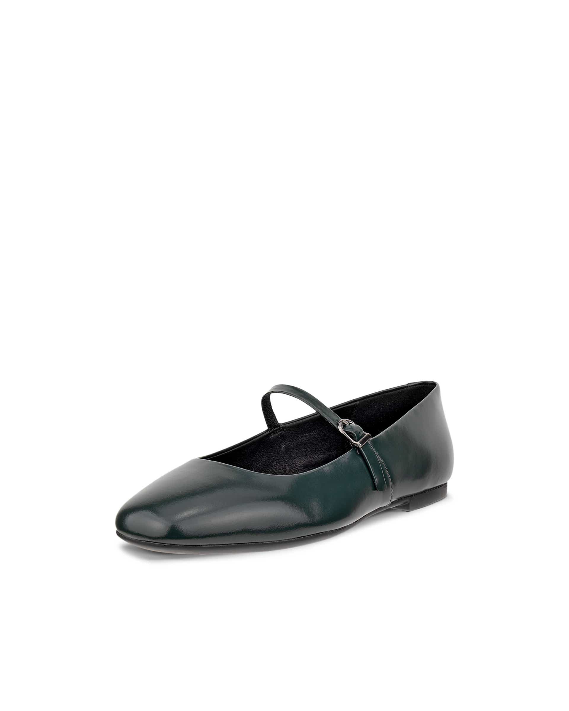 ECCO® MARGOT dames leren ballerina - Groen - Main