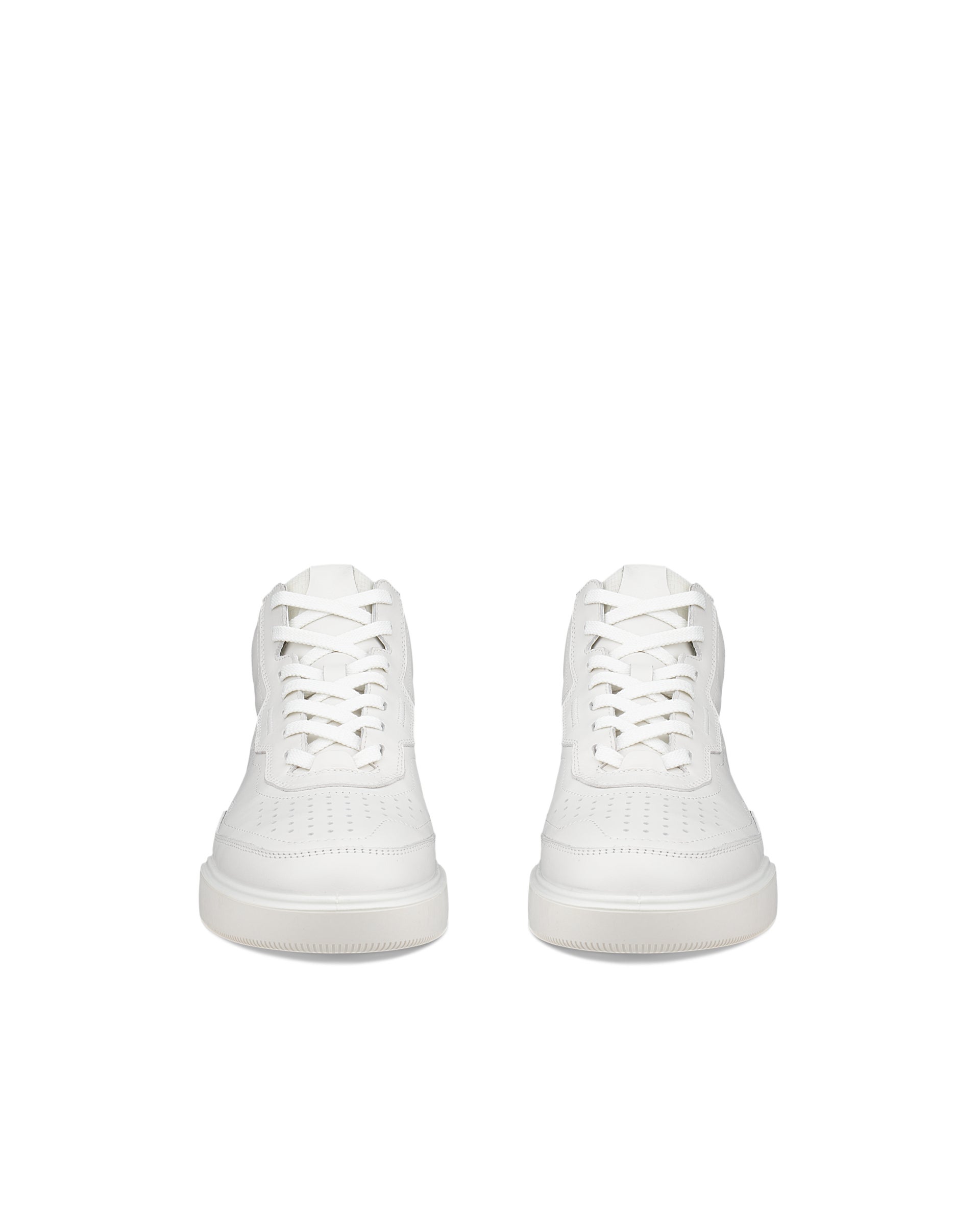 Dámske členkové kožené tenisky ECCO® STREET COURT - Biela - Front pair