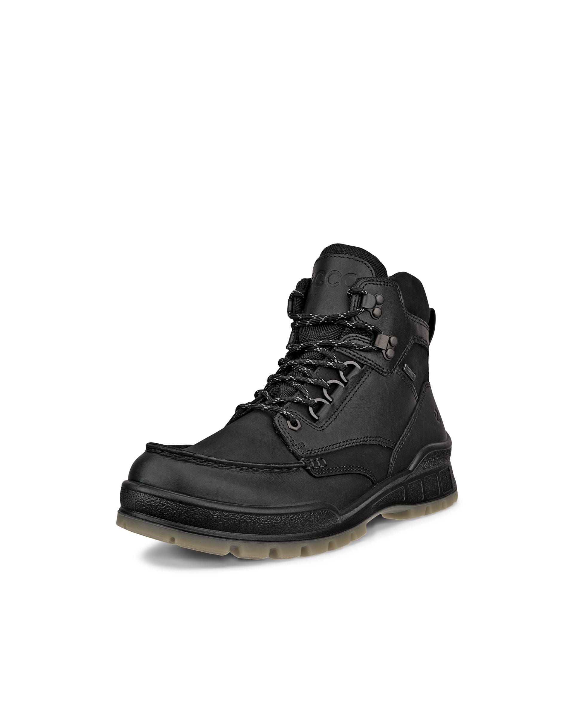 Men's ECCO® Track 25 Leather Gore-Tex Mid-Cut Boot | Black