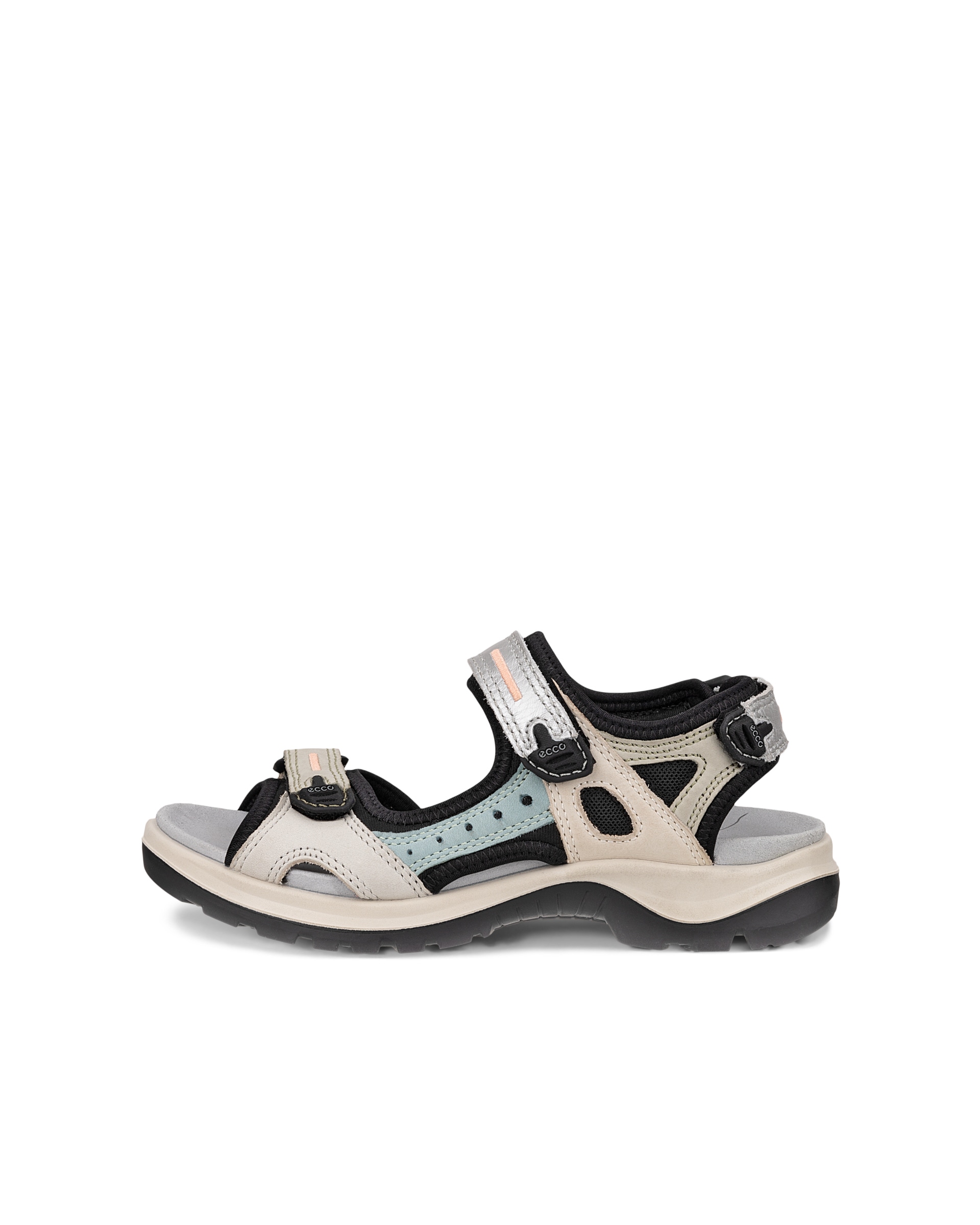 Women's ECCOยฎ Offroad Yucatan Nubuck Hiking Sandal - Brown - Outside