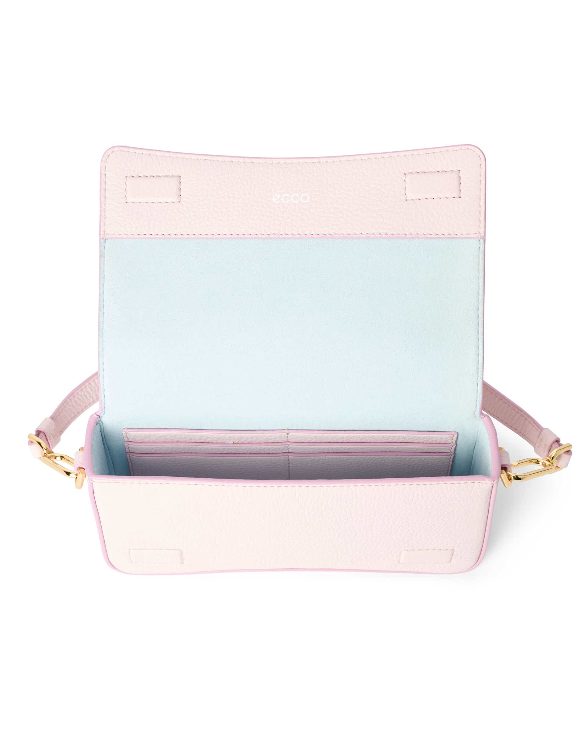 ECCO Pinch Small Pebbled レザーショルダーバッグ - ピンク - Inside