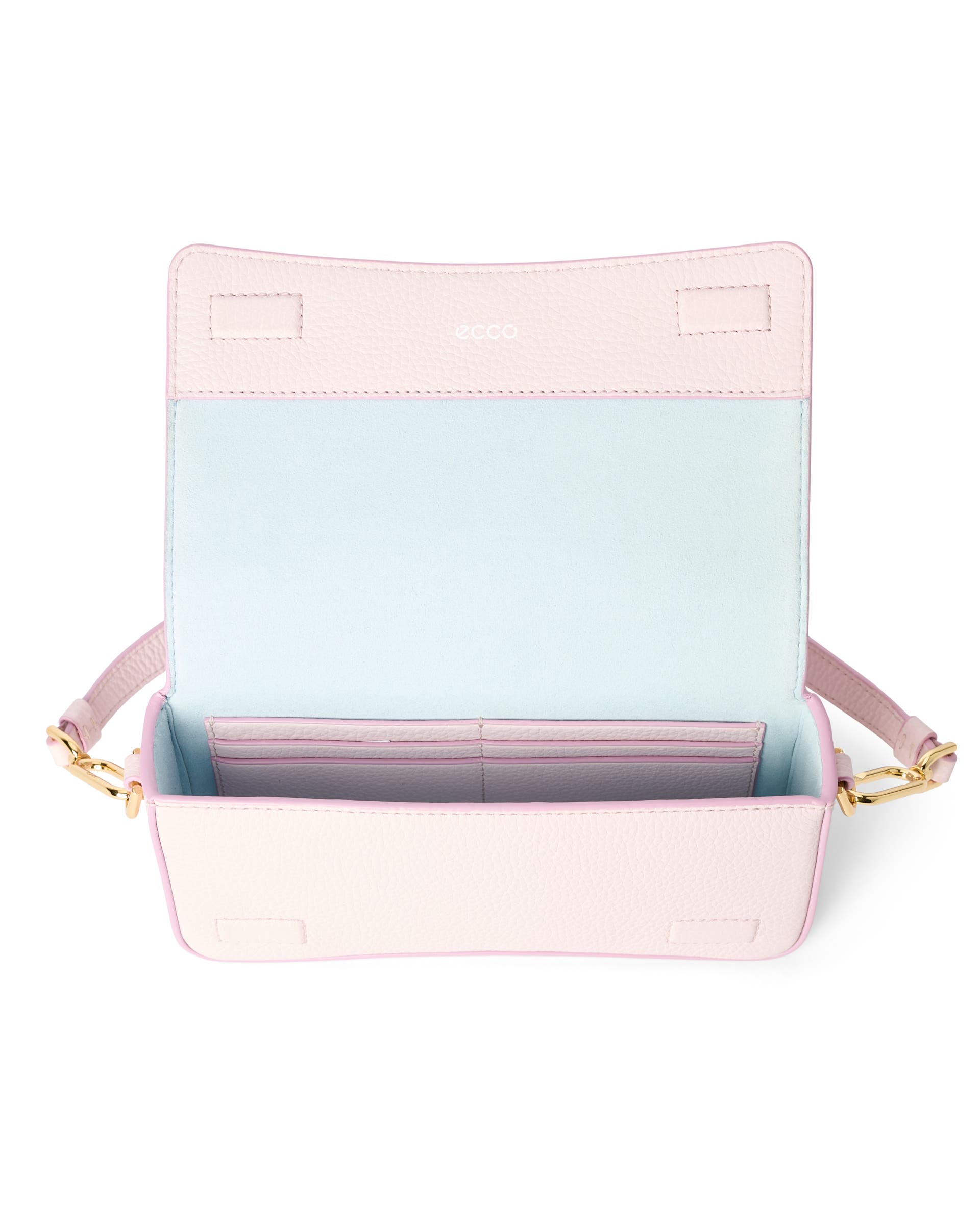 ECCO Pinch Small Pebbled レザーショルダーバッグ - ピンク - Inside