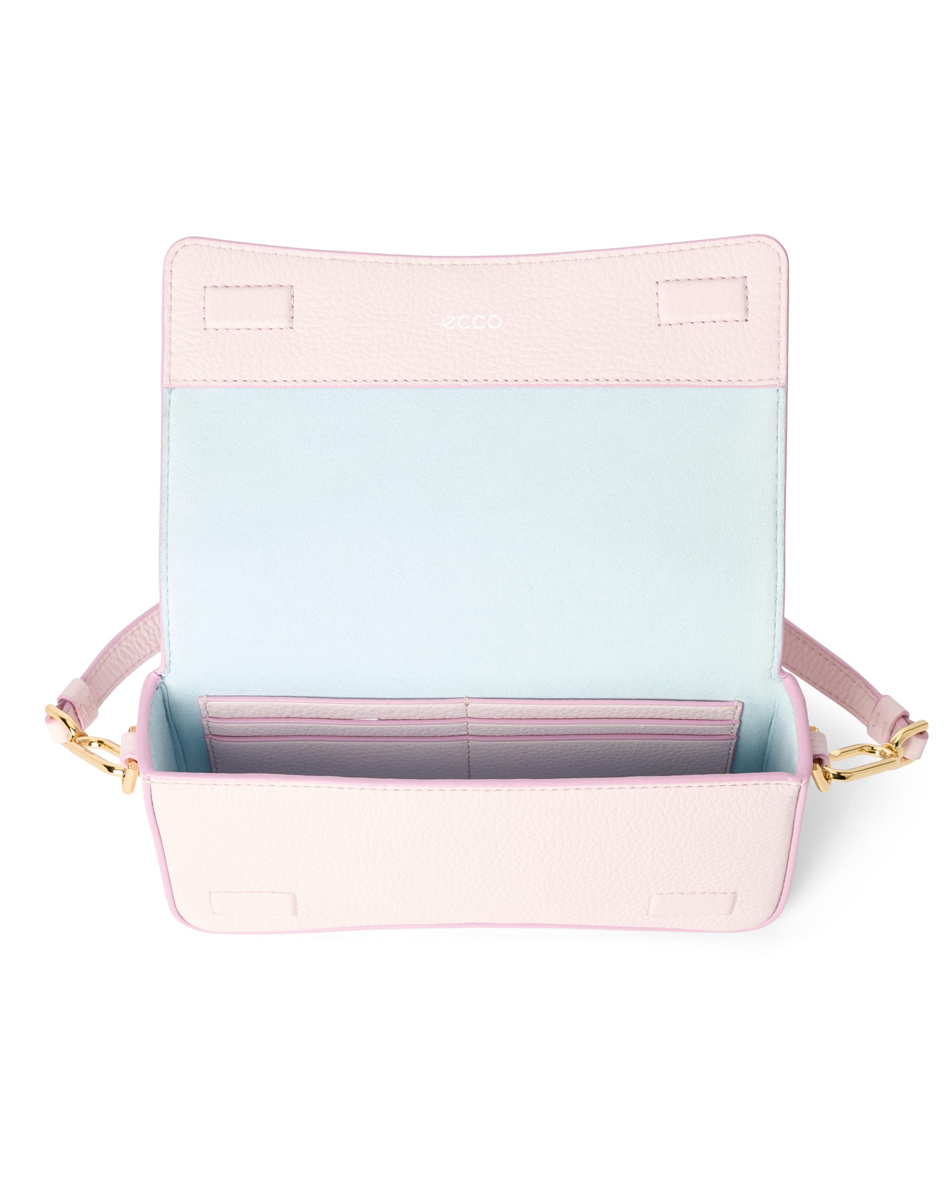 ECCO Pinch Small Pebbled レザーショルダーバッグ - ピンク - Inside