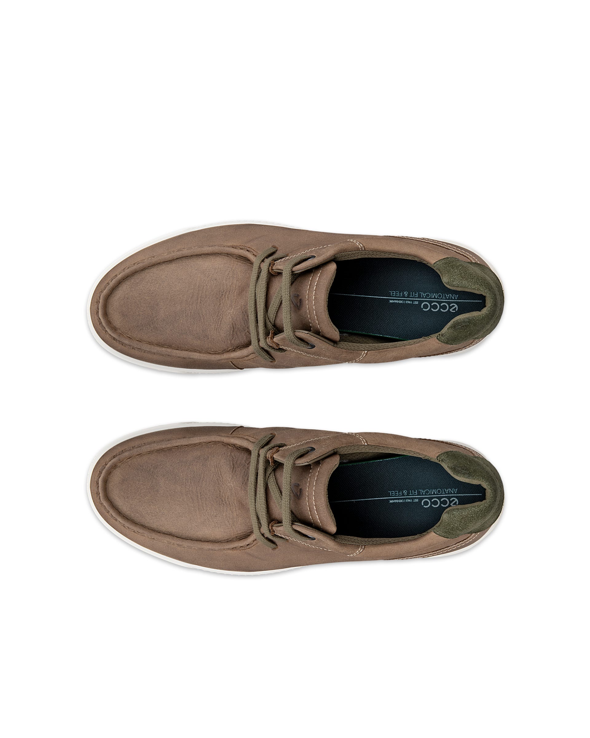 ECCO® BYWAY slip-on sko i nubuck til herrer - Brun - Top left pair