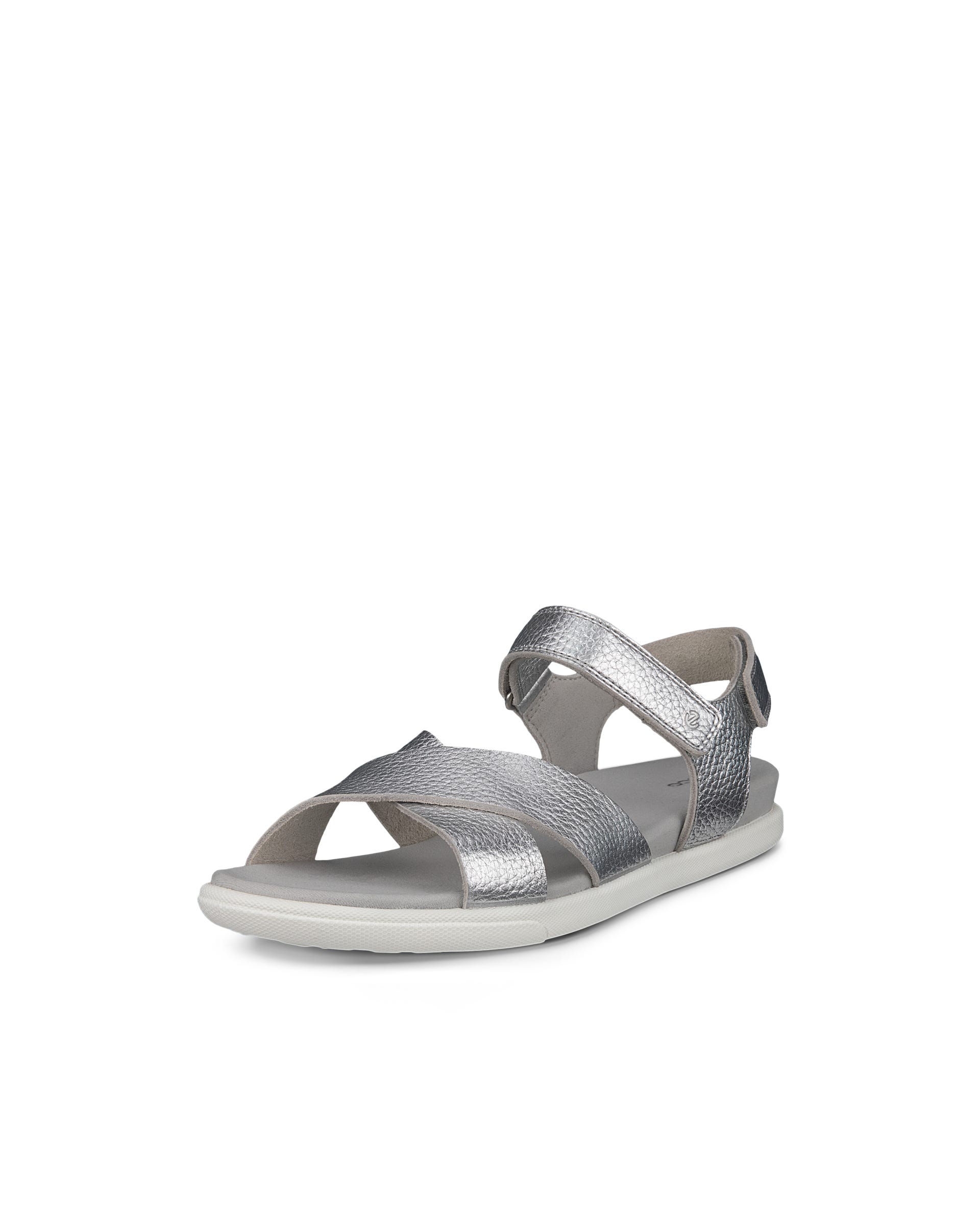 Women's ECCO® Damara Leather Sandal - Metallics - Main