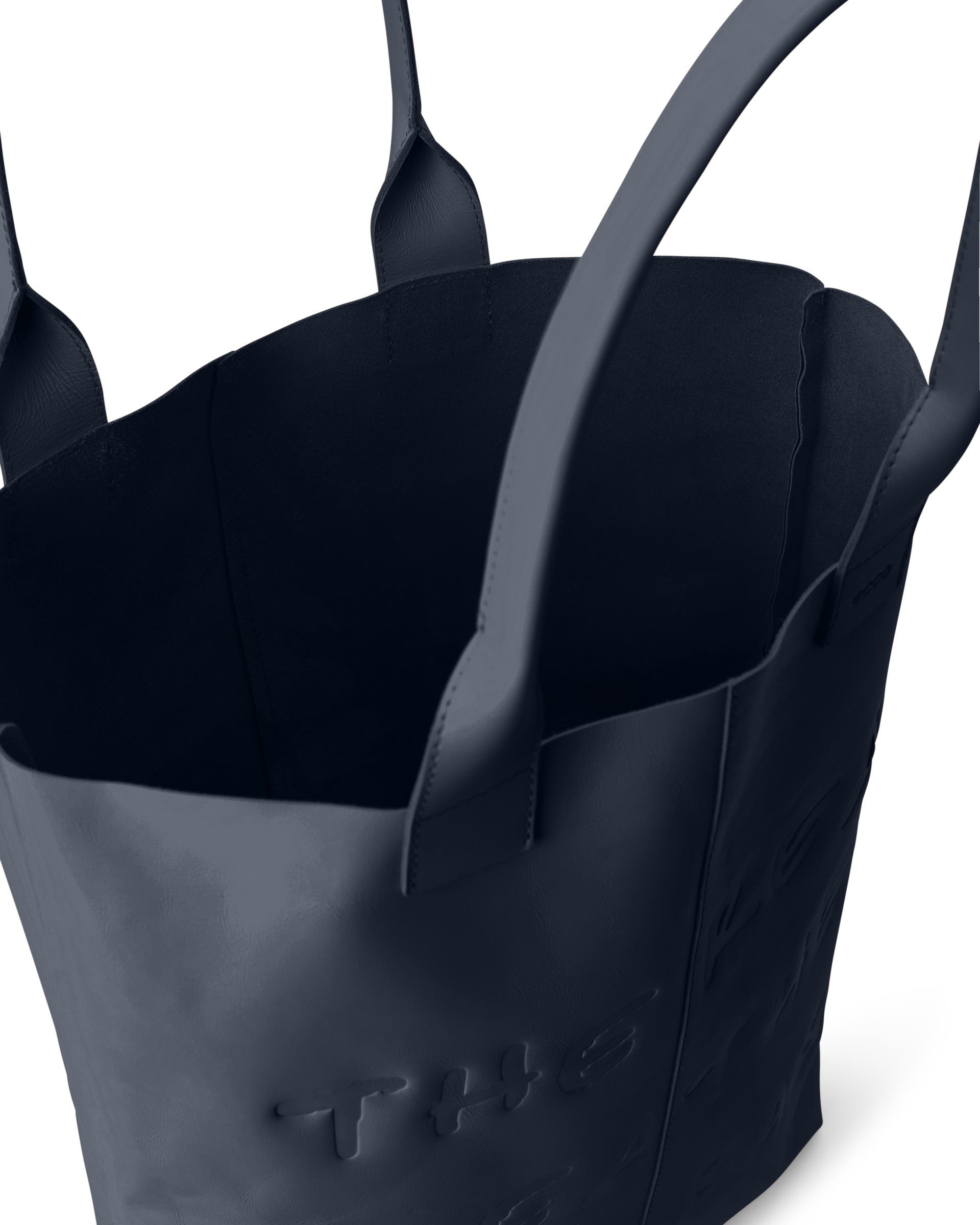 ECCO Tote Real Leather - 블루 - Inside