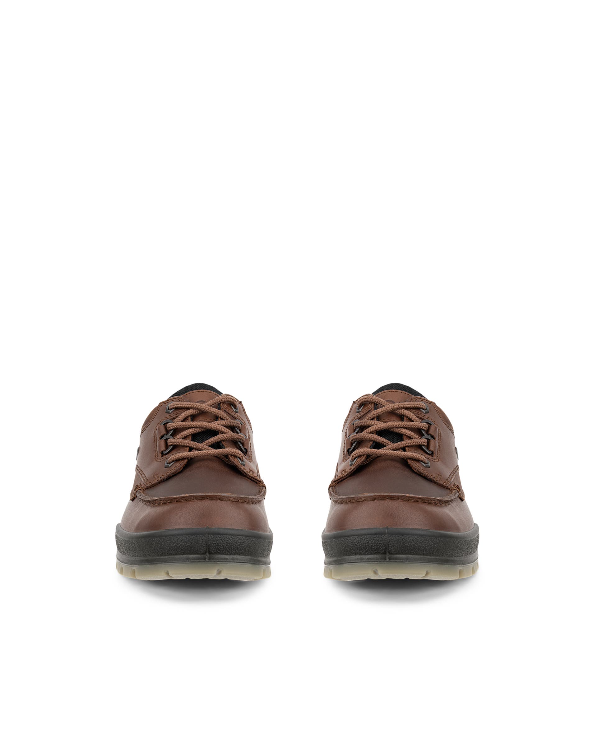 Men's ECCO® Track 25 Leather Gore-Tex Moc-Toe Shoe - Brown - Front pair