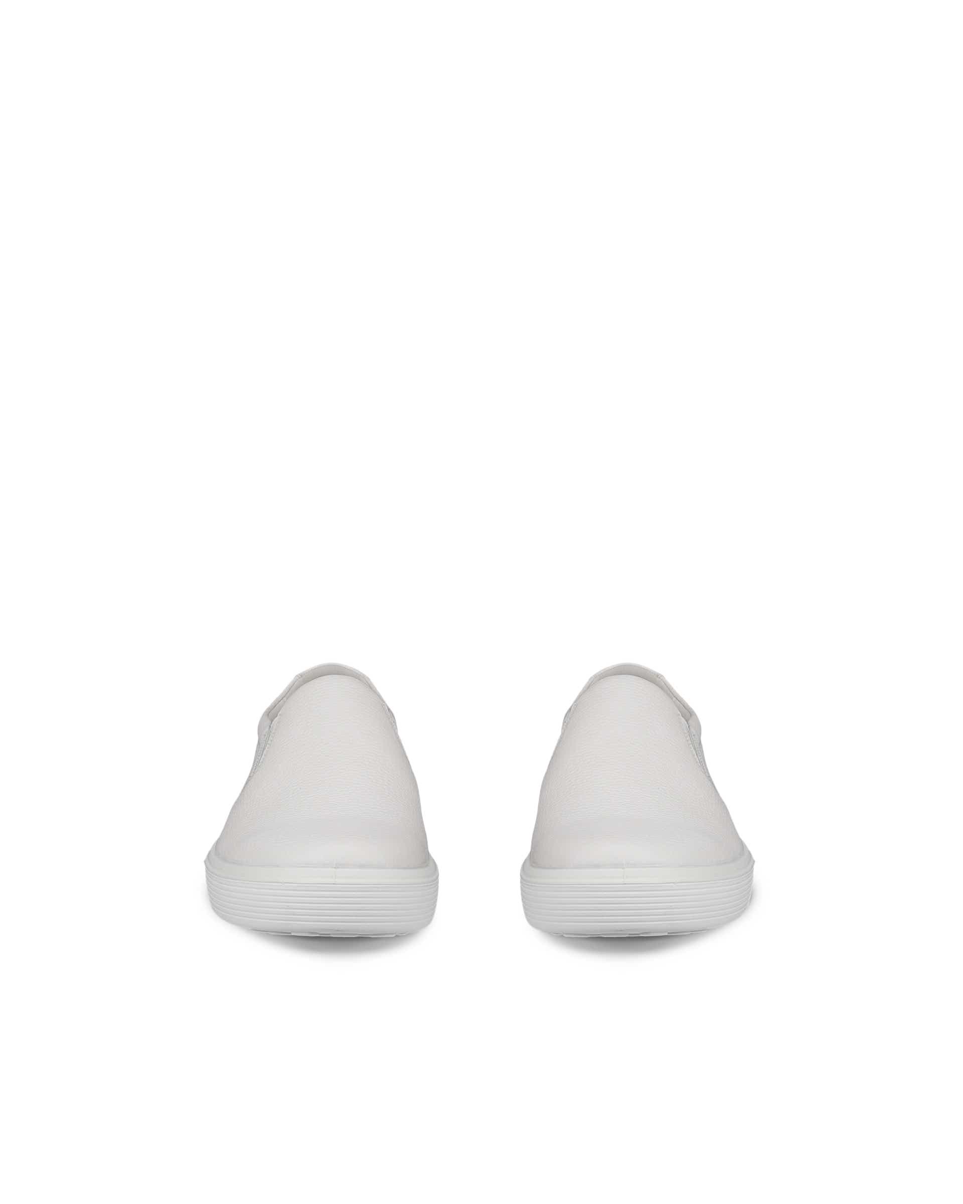 ECCO Soft 60 メンズ レザースニーカー - ホワイト - Front pair