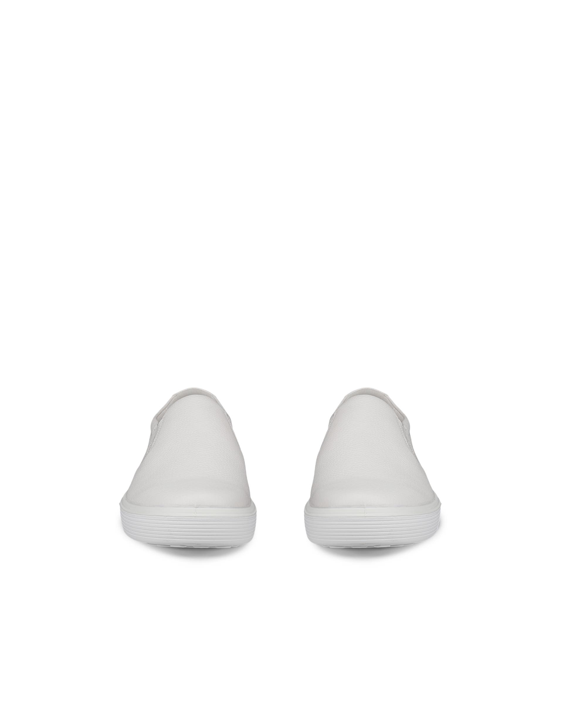 ECCO Soft 60 メンズ レザースニーカー - ホワイト - Front pair