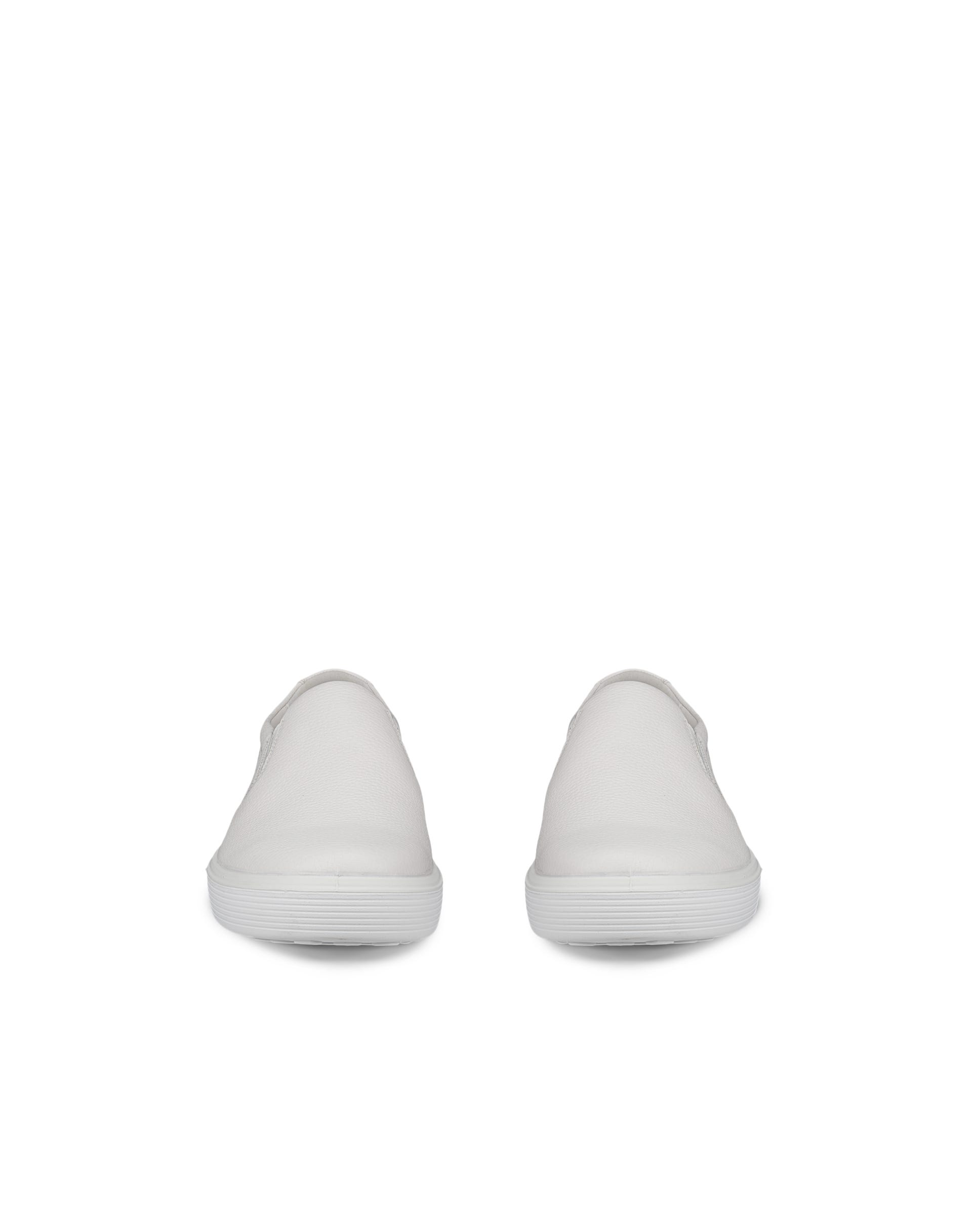 ECCO Soft 60 メンズ レザースニーカー - ホワイト - Front pair