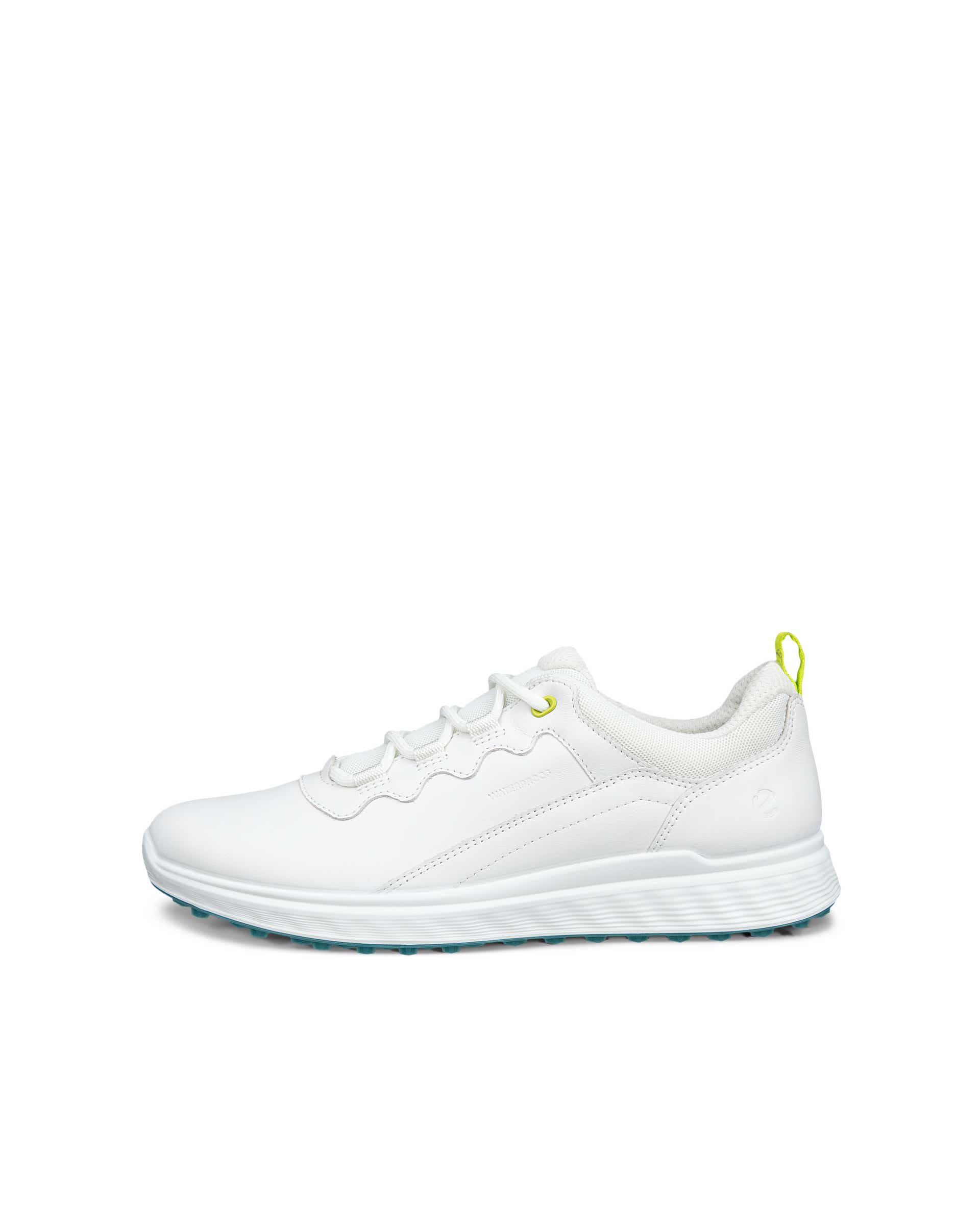 Women's ECCO® Golf S-Casual Leather Waterproof Golf Shoe - White - Outside