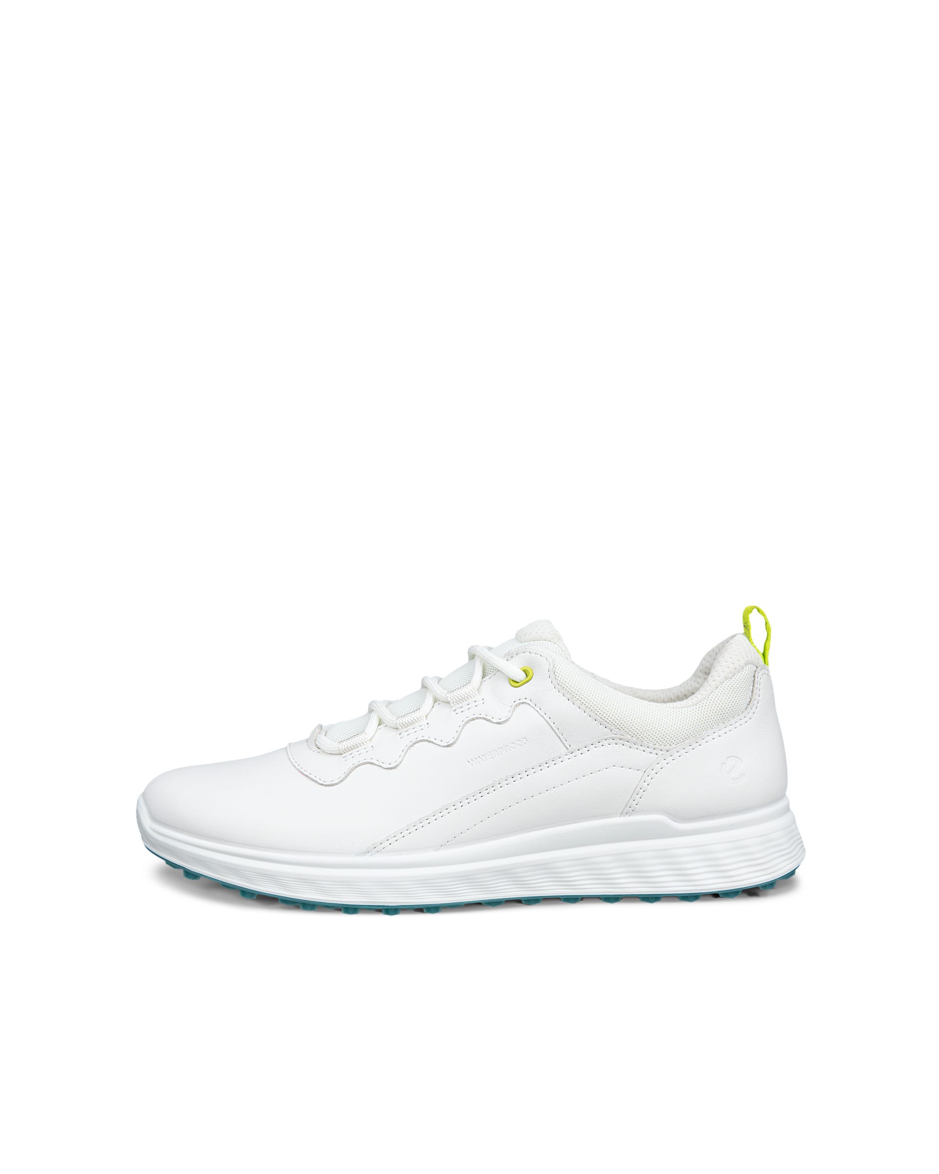 Women's ECCO® Golf S-Casual Leather Waterproof Golf Shoe - White - Outside