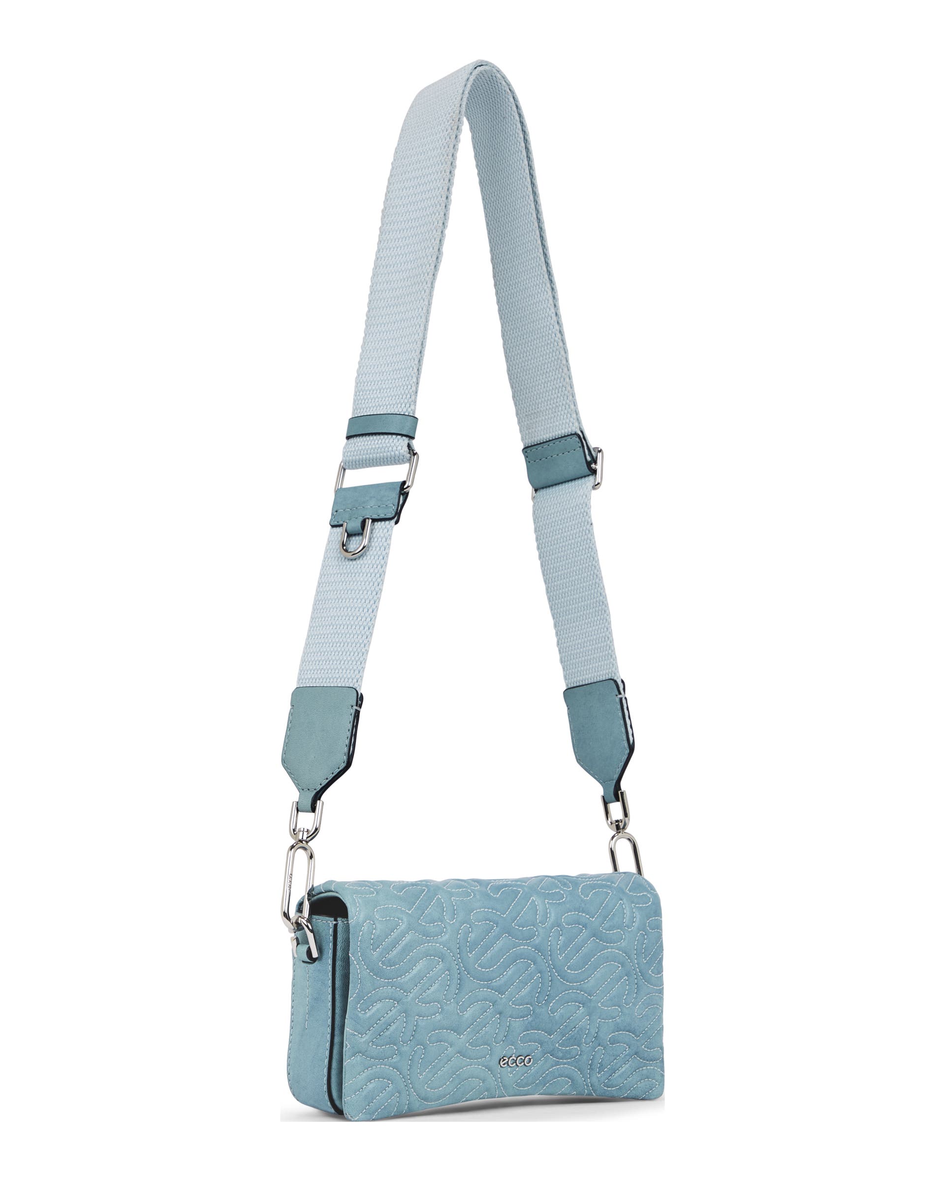 ECCO Pinch Small Quilted Wave Indigo レザークロスボディバッグ - ブルー - Main