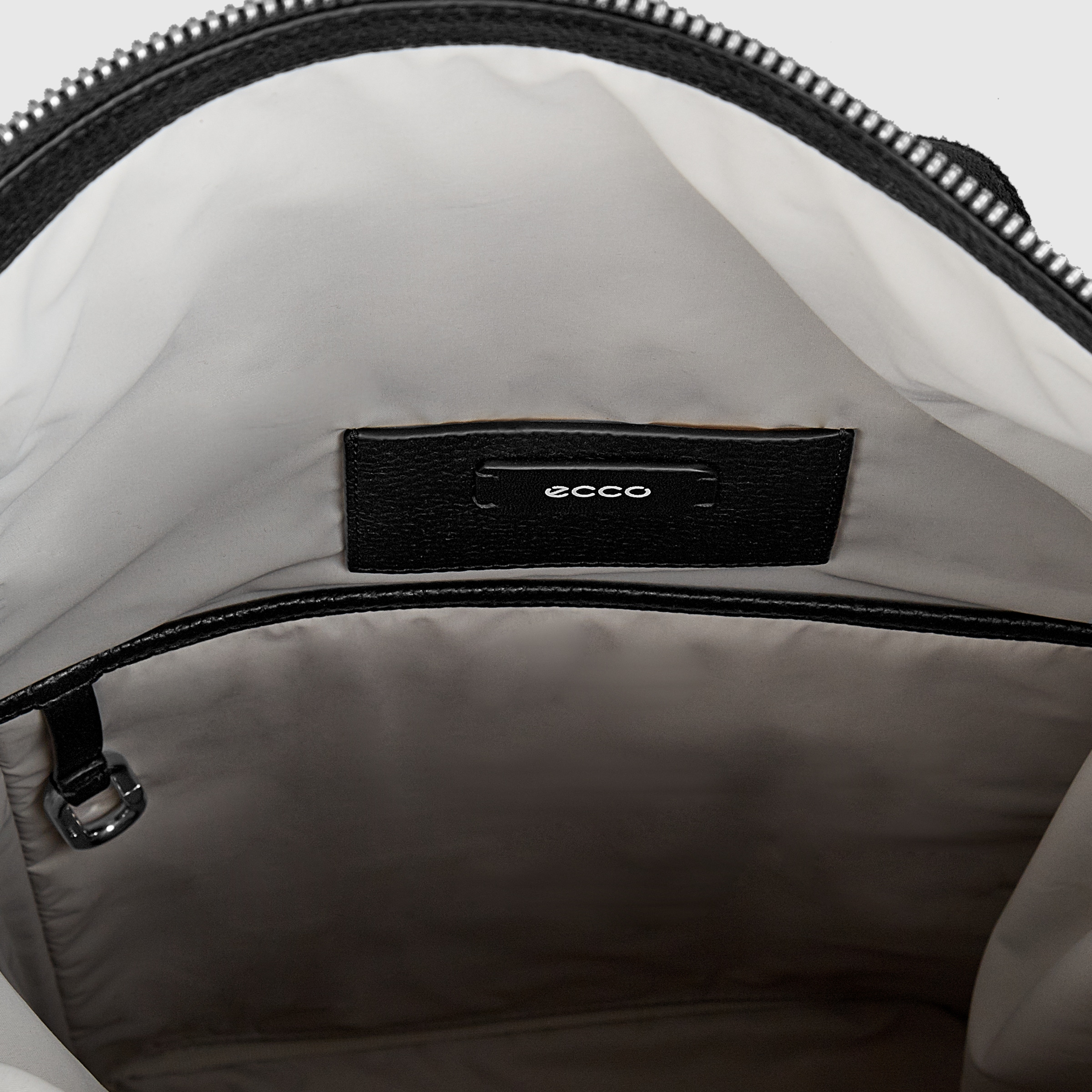ECCO Textureblock Trapeze Pack レザーバックパック - ブラック - Inside