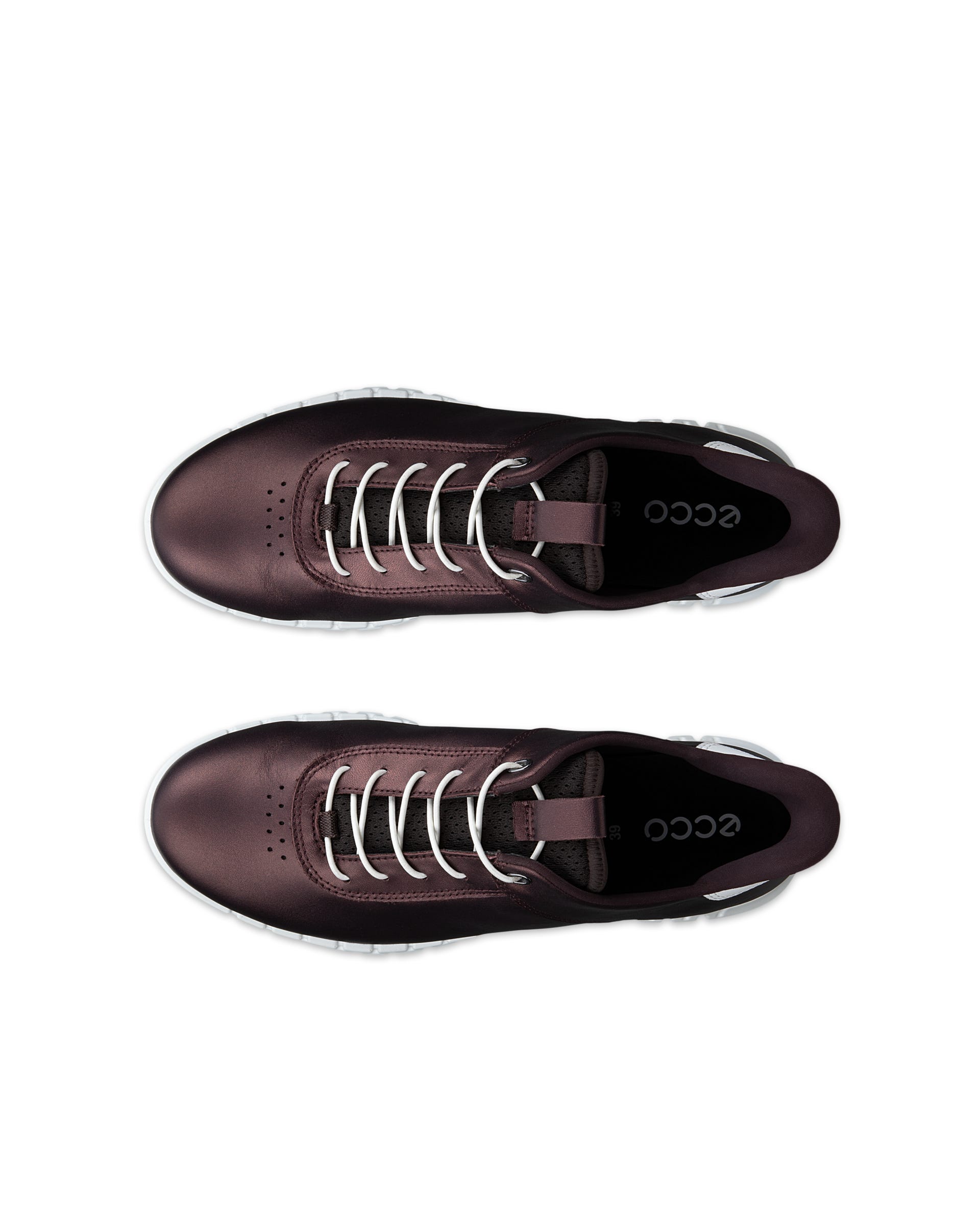 ECCO® GRUUV LITE slip-on sneakers i læder til damer - Lilla - Outside