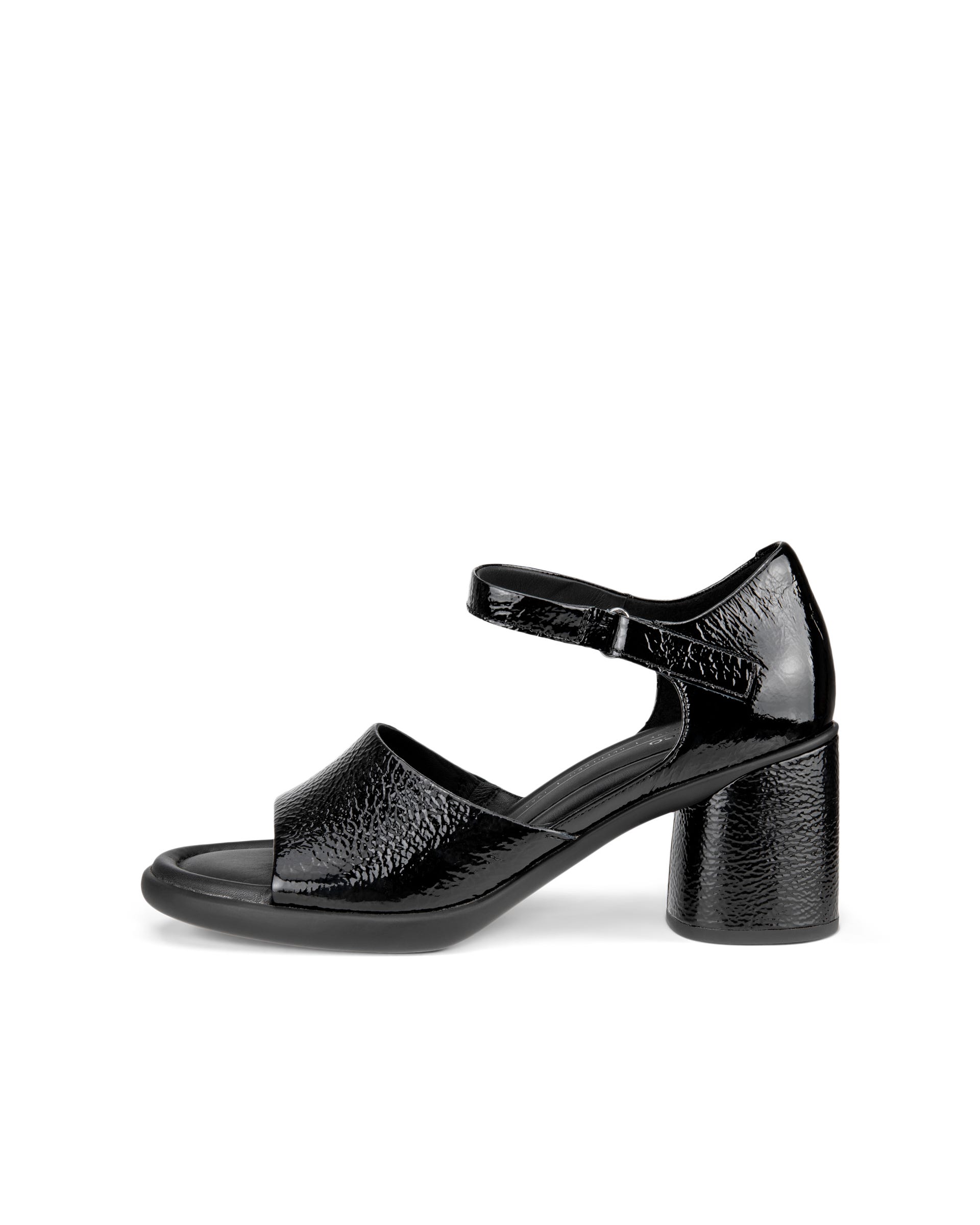 Women's ECCO® Sculpted LX 55 Leather Heeled Sandal - Black - Outside