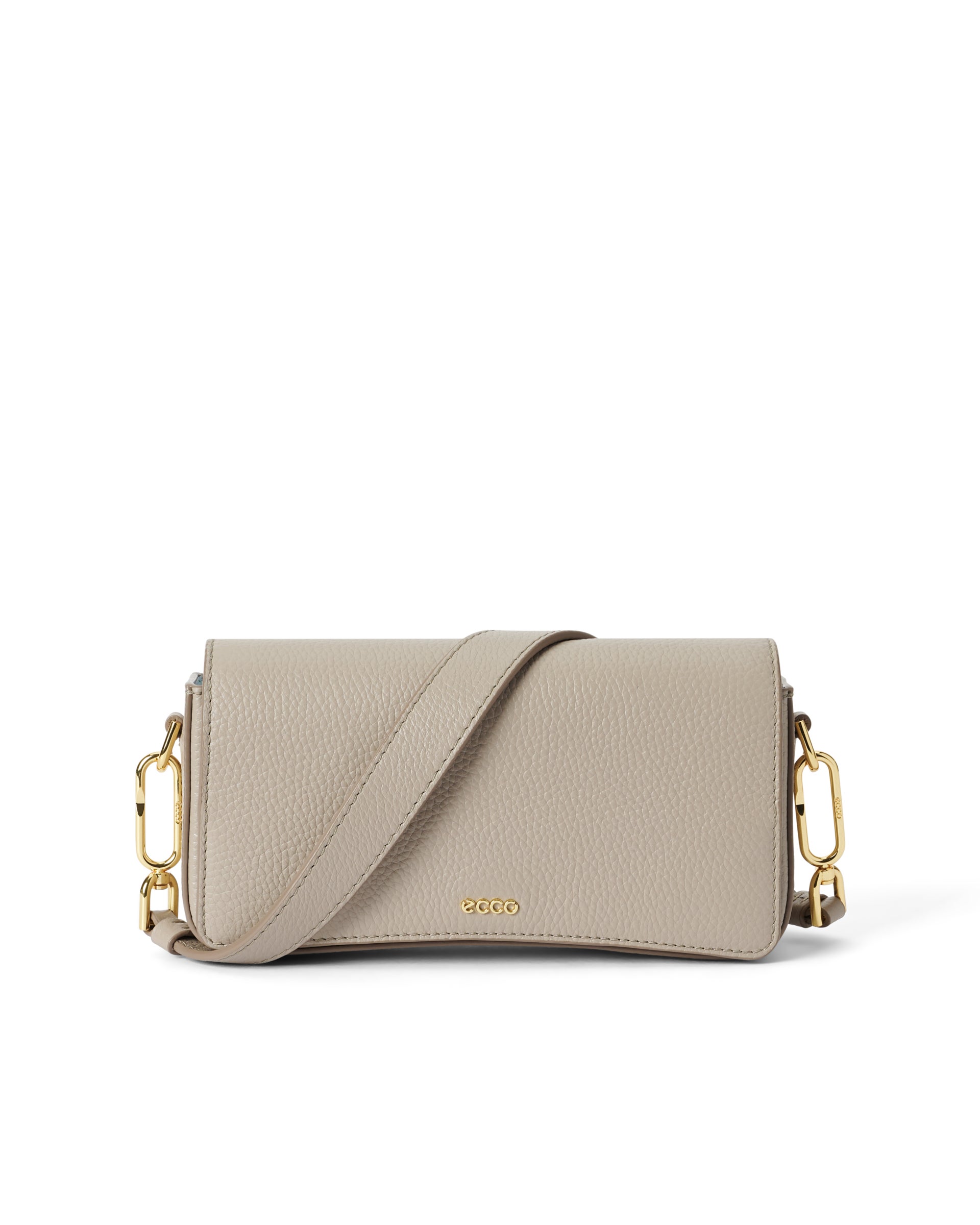 ECCO PINCH BAG S PEBBLED レザークロスボディバッグ - ベージュ - Main