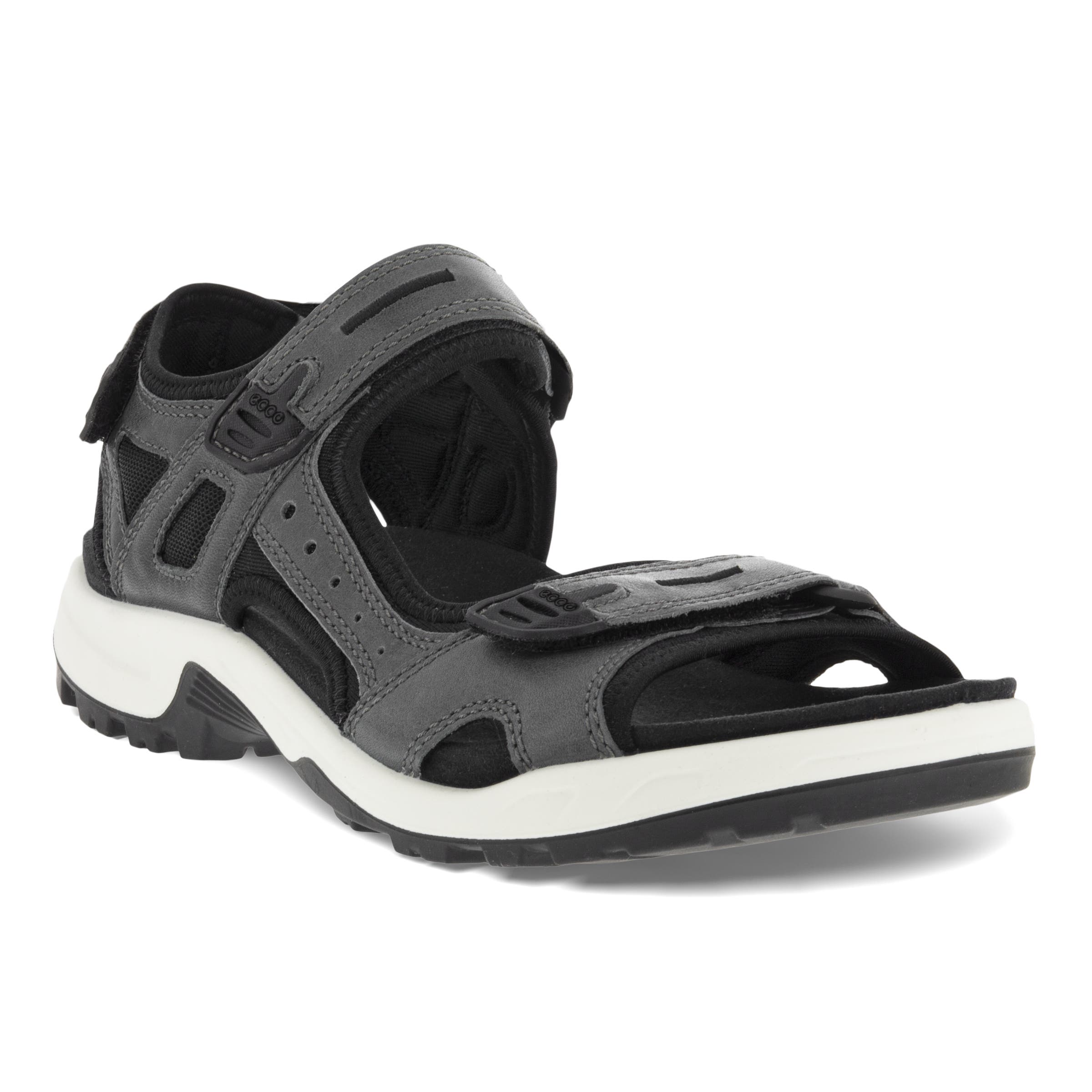 ECCO Offroad Upcycle Editions メンズ レザーハイキングサンダル - グレー - Main