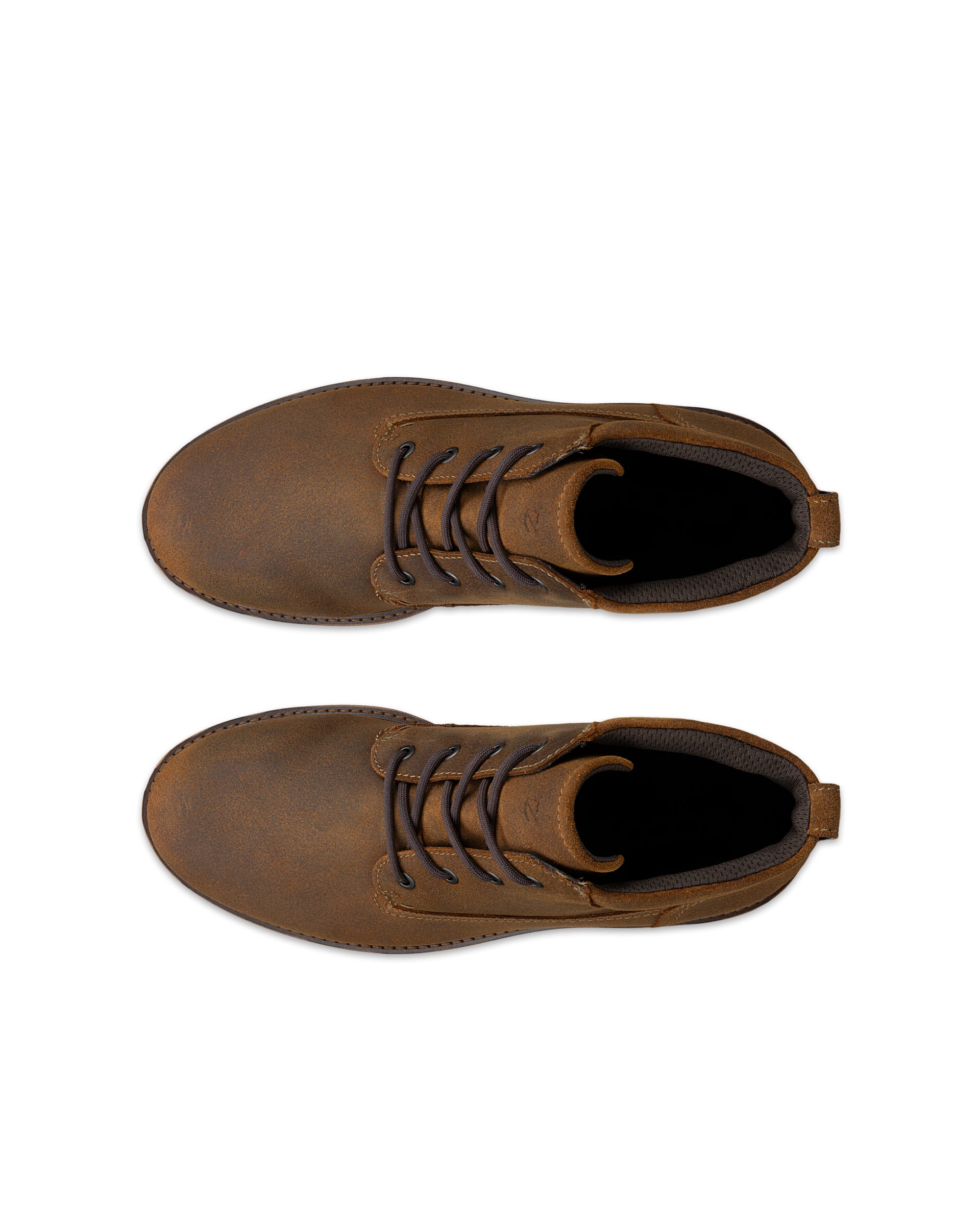 ECCO® CHARLESTOWN ūdensnecaurlaidīgi zamša šņorzābaki vīriešiem - Brūns - Outside