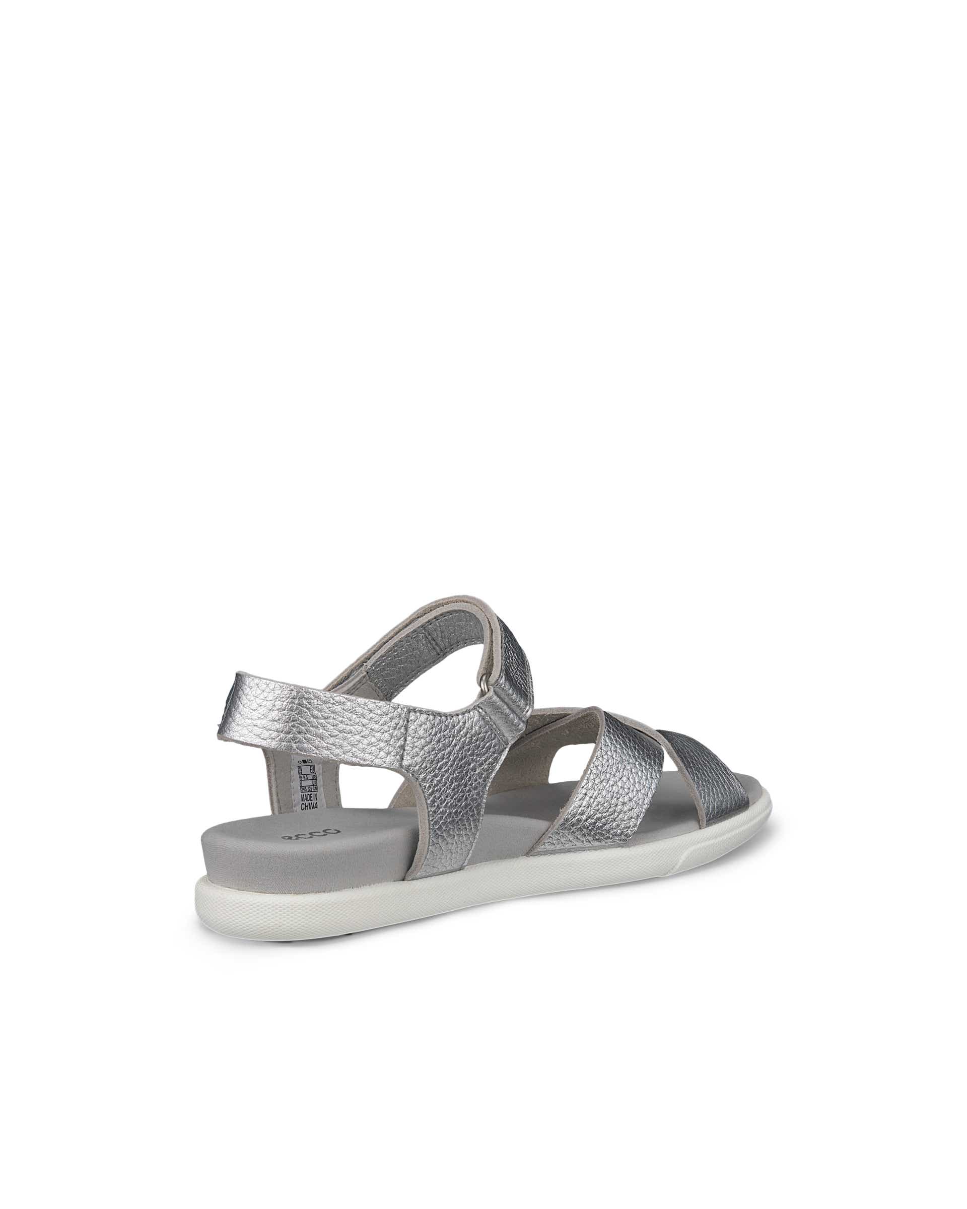 Women's ECCO® Damara Leather Sandal - Metallics - Back